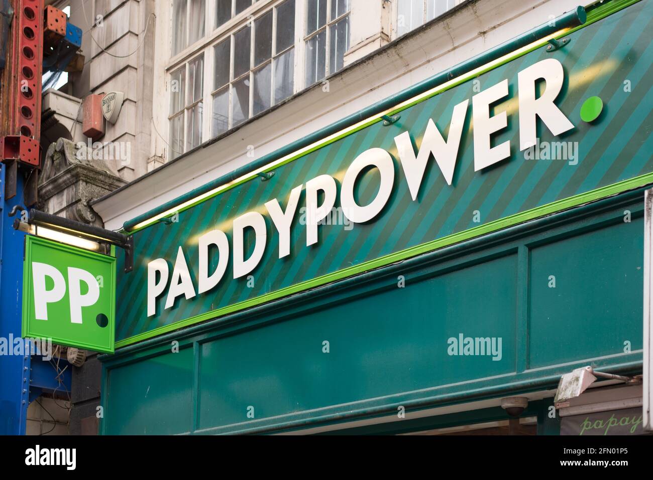 Logo Shop Sign Store Brand Paddypower Bookies Betting Shop Stock Photo