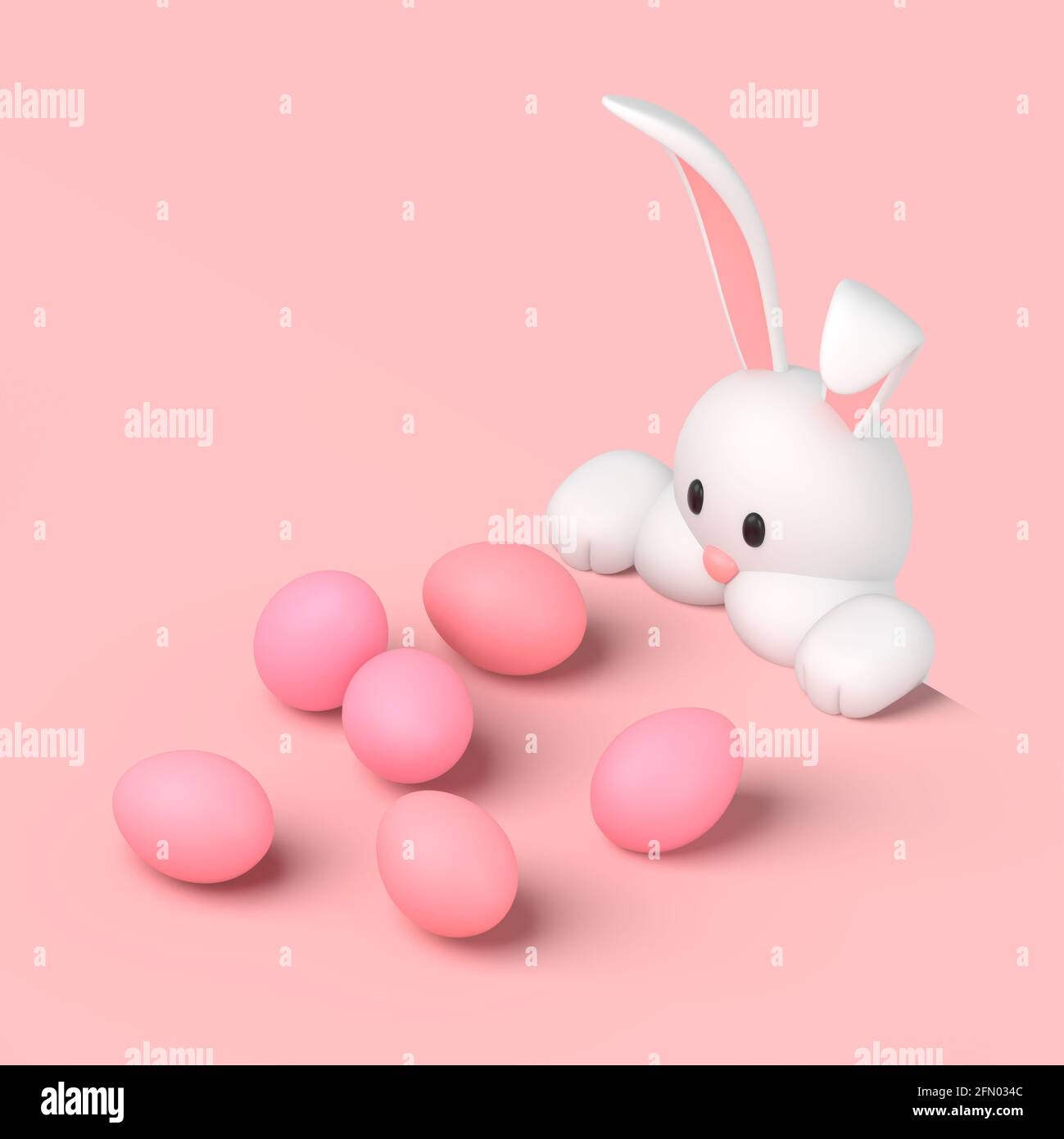 3d illustration easter bunny funny hi-res stock photography and images -  Alamy