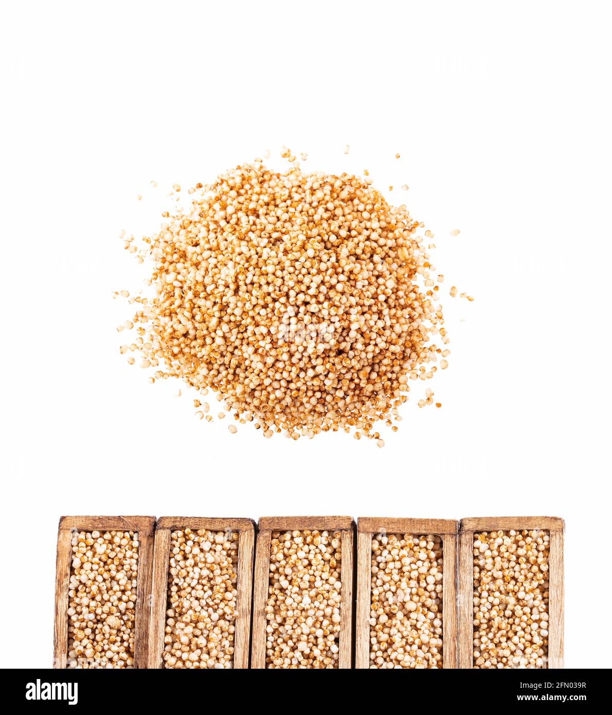 Amaranthus Popped amaranth, gluten free high protein cereal Stock