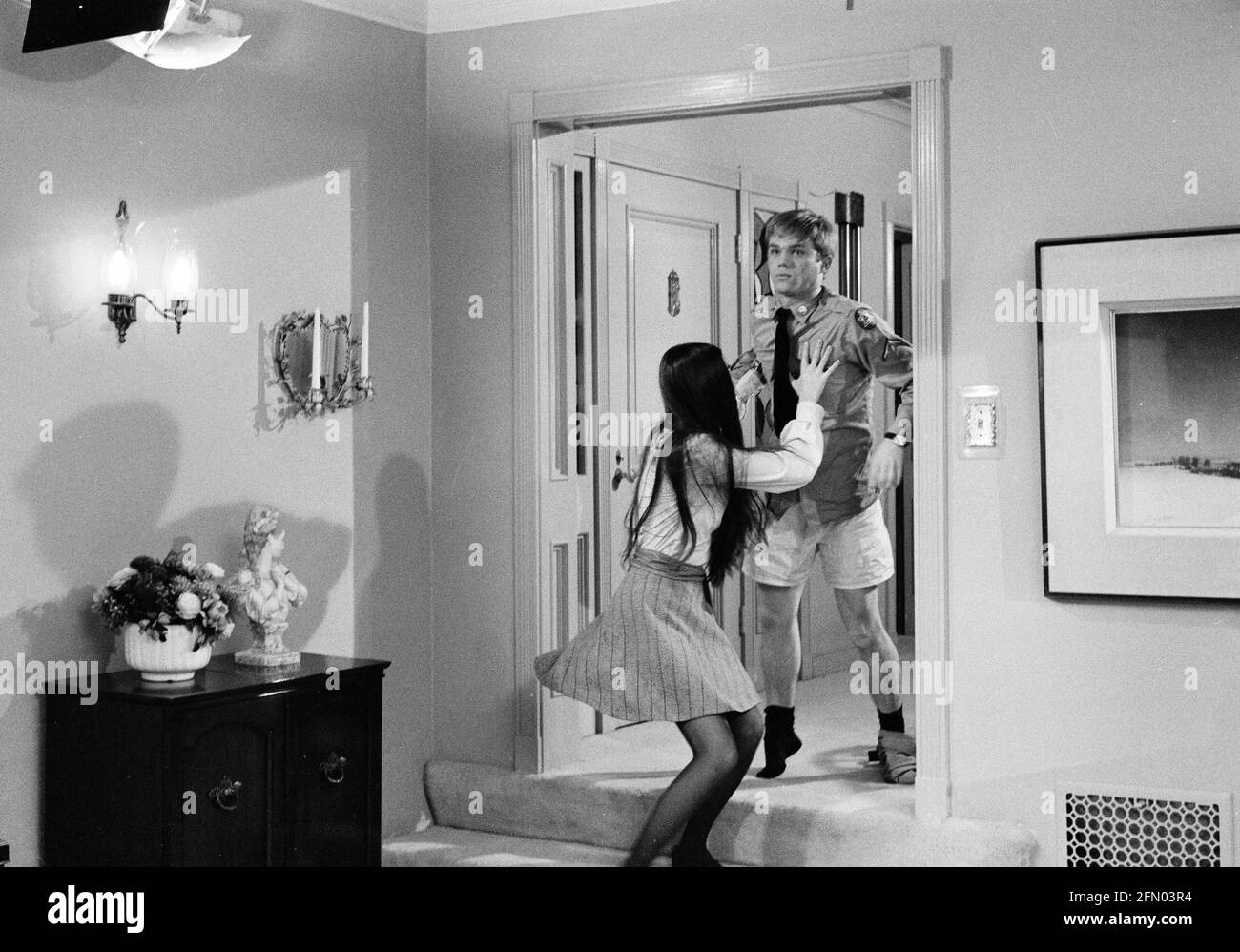 Cactus in the Snow (1971) Richard Thomas, Date 1971 Stock Photo Alamy