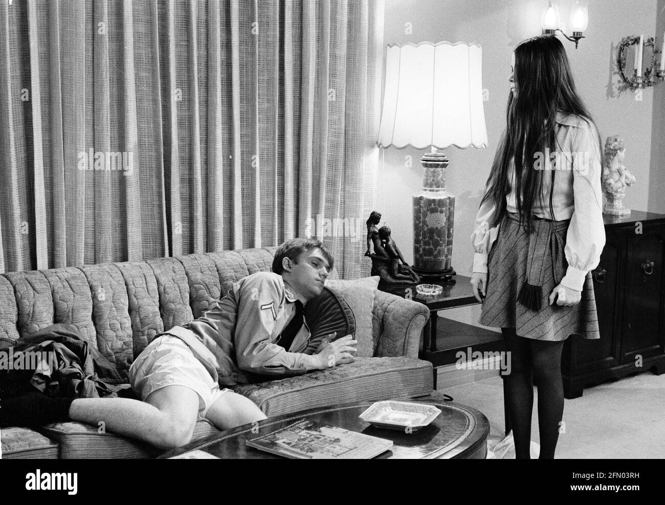 Cactus in the Snow (1971) Richard Thomas, Date 1971 Stock Photo Alamy