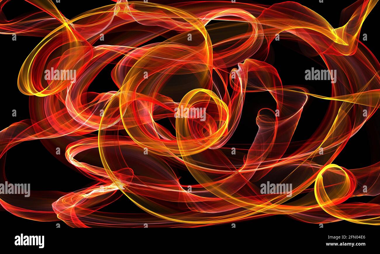 red fire abstract pattern illustration background. Blurred of fire