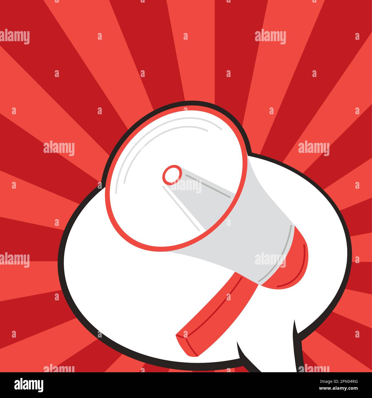 retro megaphone patch eighties style Stock Vector Image & Art Alamy