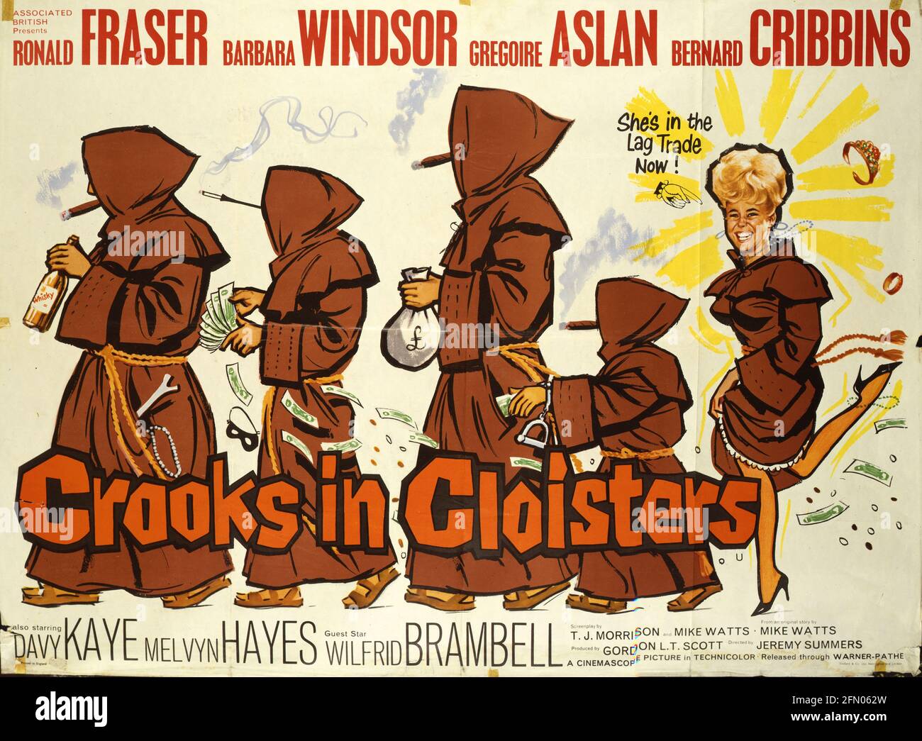 Crooks in Cloisters (1964) Publicity information, Film poster     Date: 1964 Stock Photo