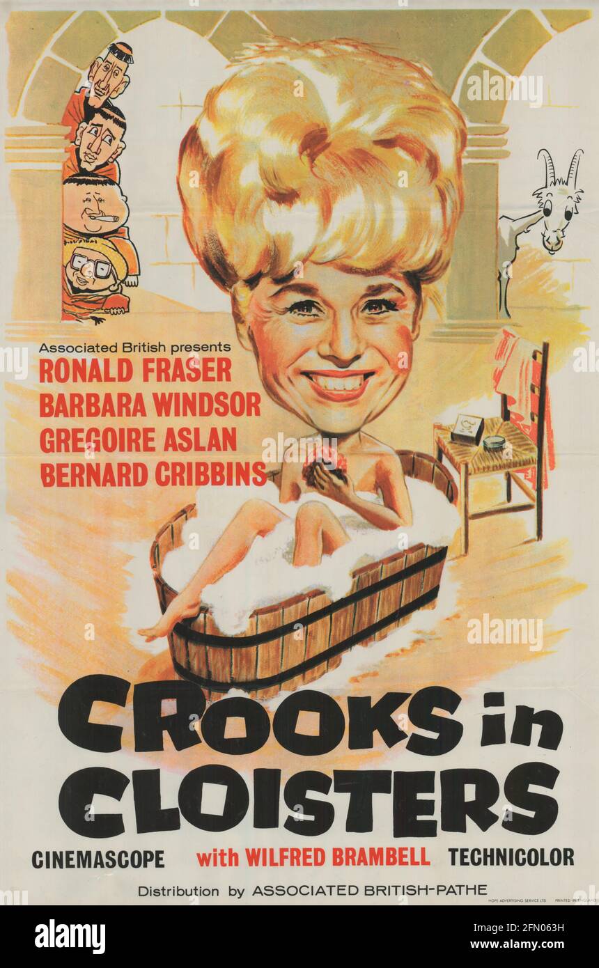Crooks in Cloisters (1964) Publicity information, Film poster     Date: 1964 Stock Photo