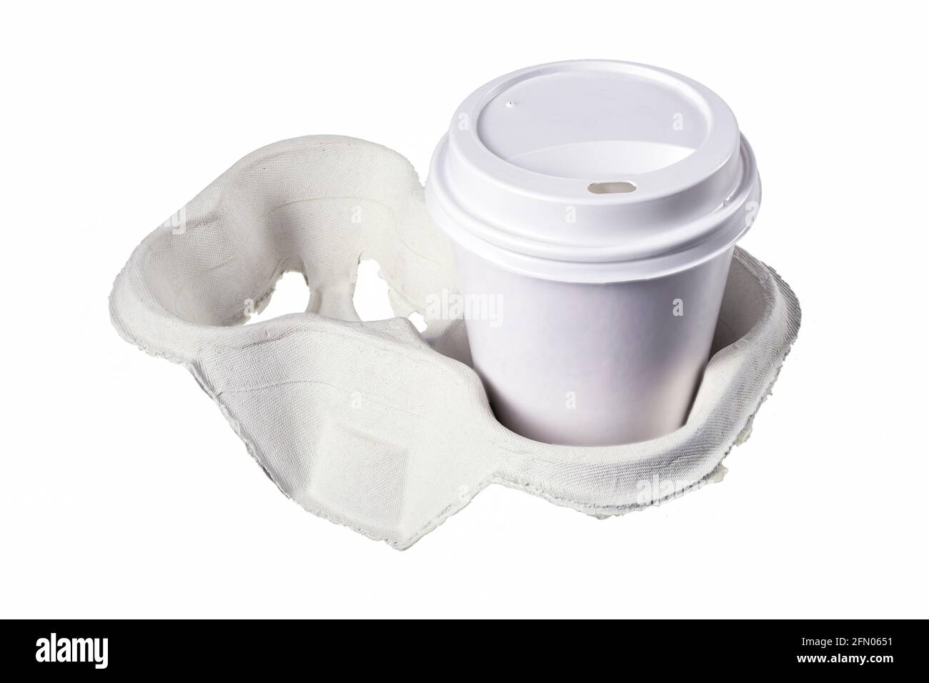 Paper cups for hot takeaway coffee. Containers for hot drinks used in