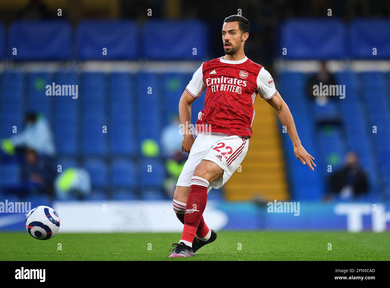 London, UK. 12th May, 2021. 12th May 2021 - Chelsea v Arsenal - Premier League - Stamford Bridge - London Arsenal's Pablo Mari during the Premier League match against Chelsea. Picture Credit : Credit: Mark Pain/Alamy Live News Stock Photo