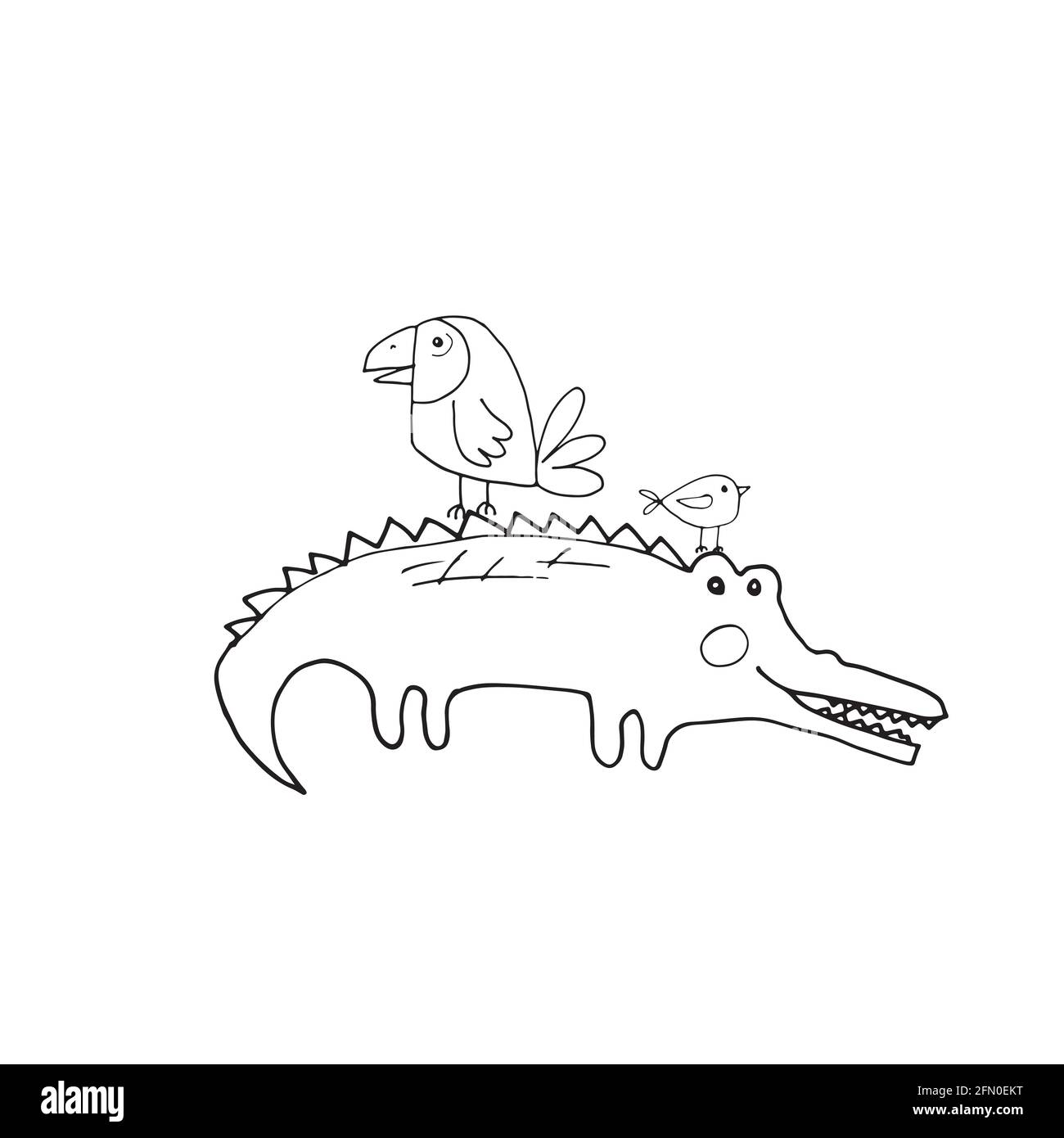 Easy Alligator drawing] Learn how to draw Cute Crocodile - EASY TO DRAW  EVERYTHING
