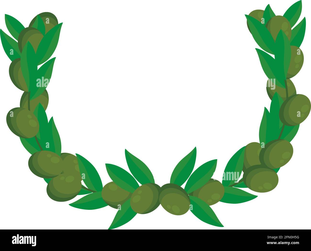 olives and leaves wreath design Stock Vector Image & Art - Alamy