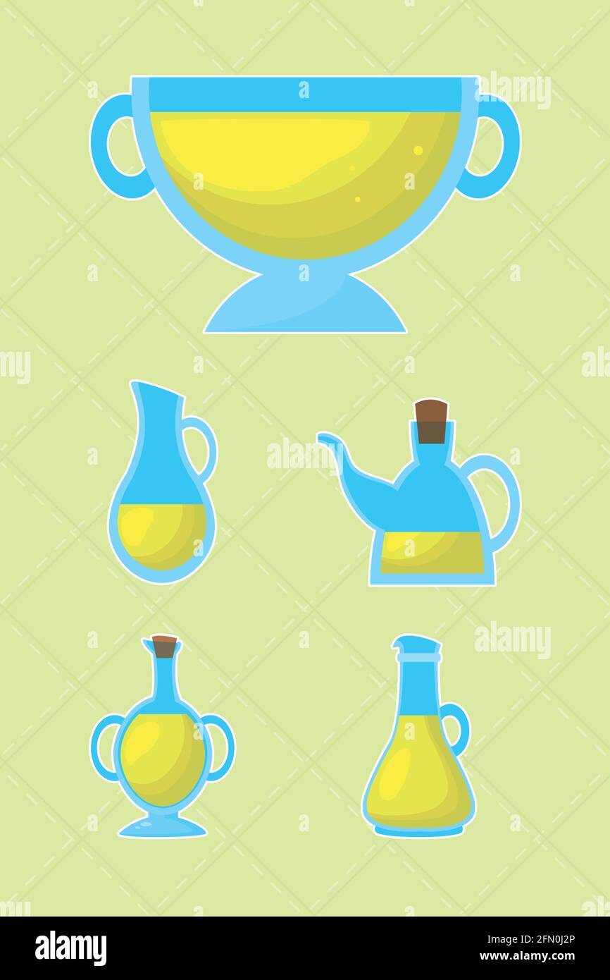 glass containers with olive oil Stock Vector Image & Art Alamy