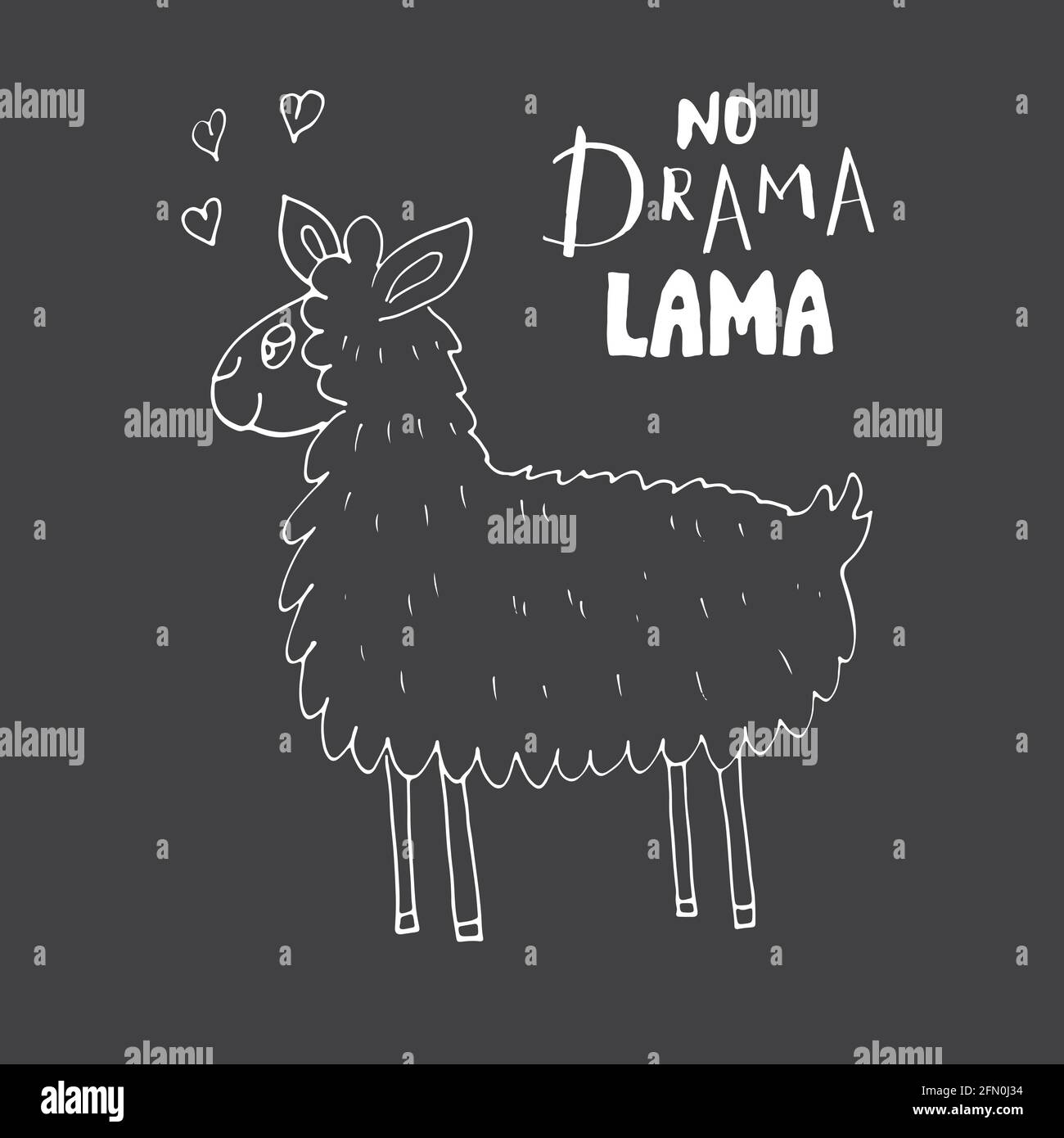 No Drama Llama leggings for kids