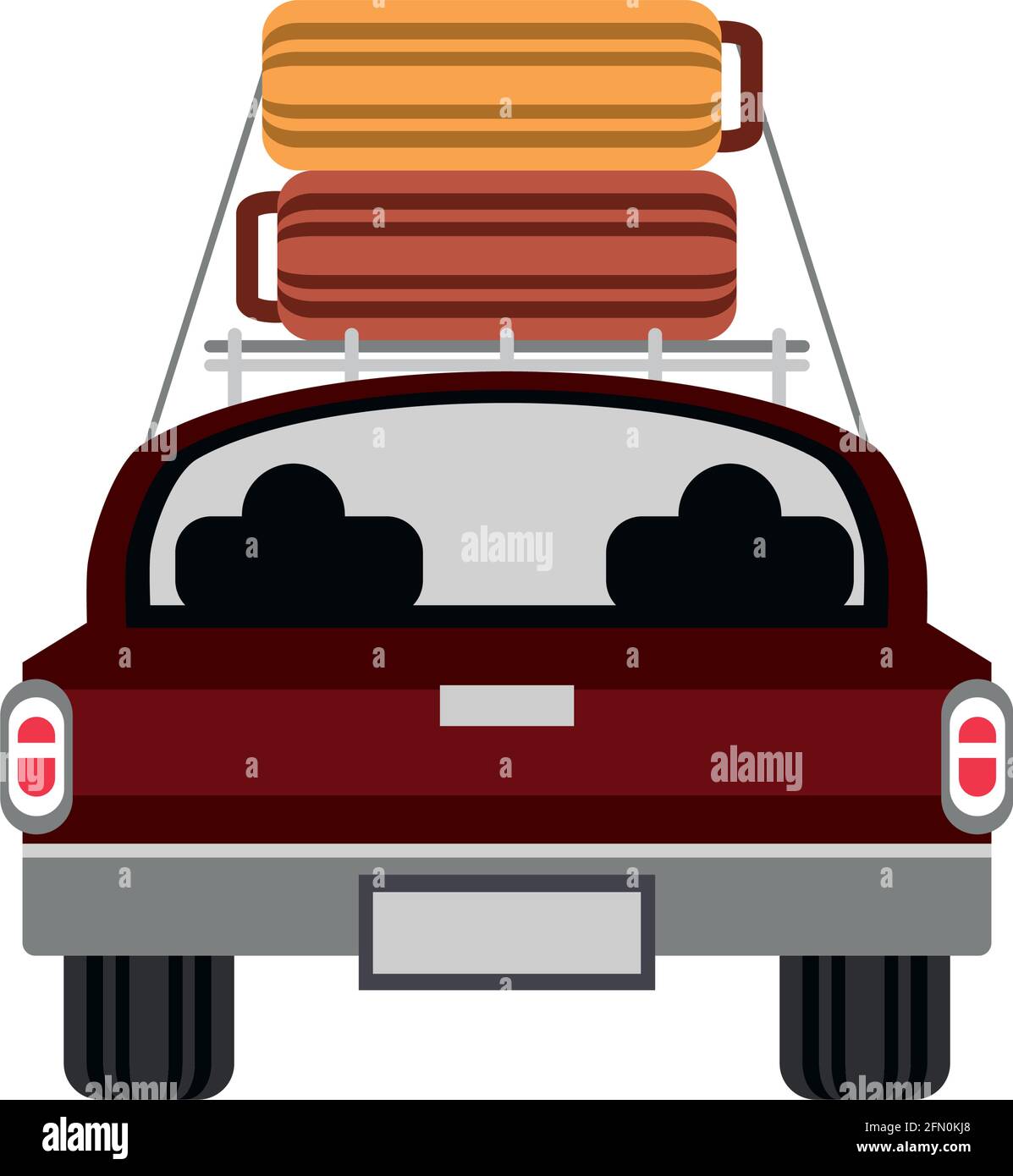 car luggage on roof Stock Vector Image & Art Alamy