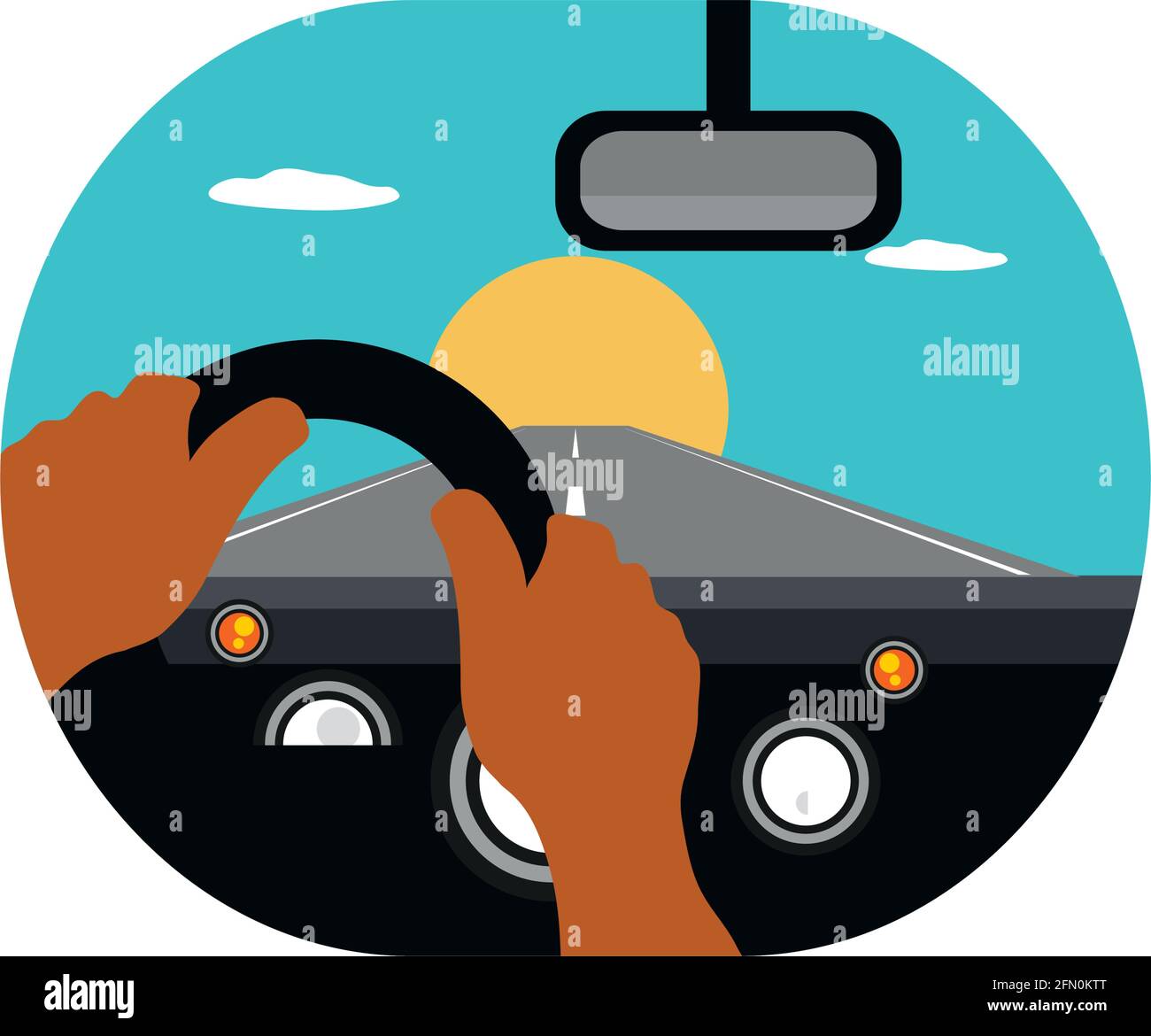 car interior with outside view Stock Vector Image & Art Alamy