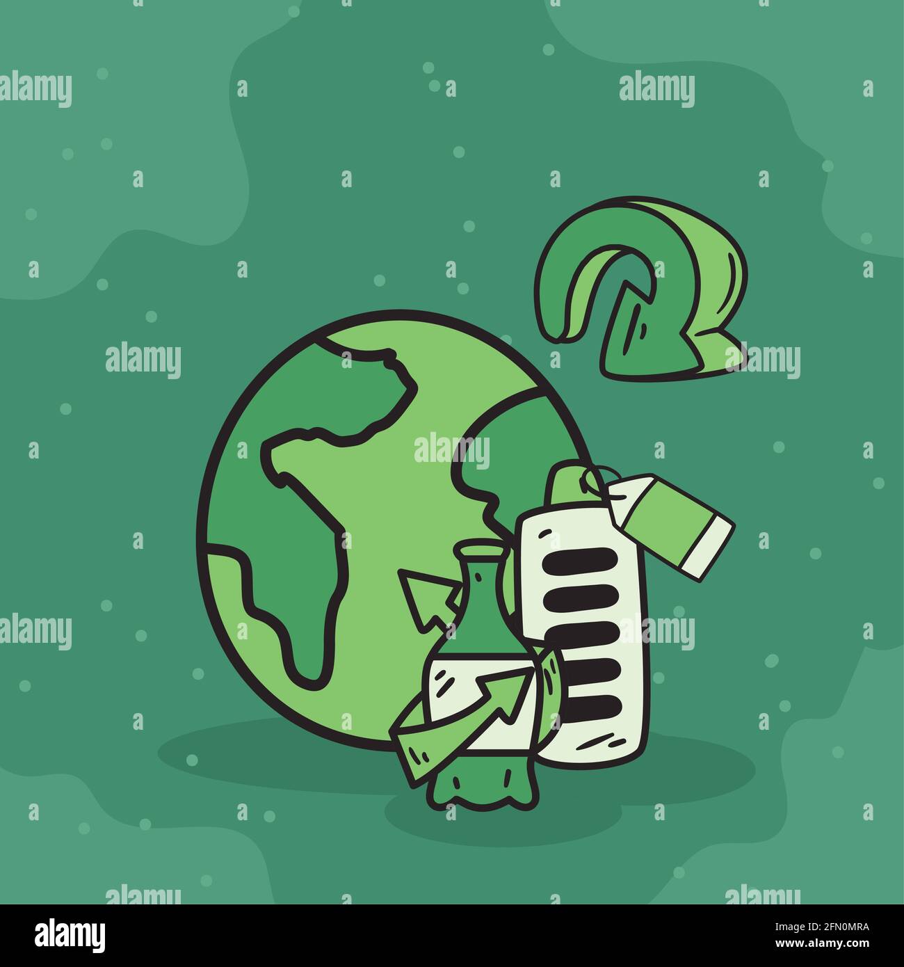 Ecology and green world with icon set Stock Vector Image & Art - Alamy