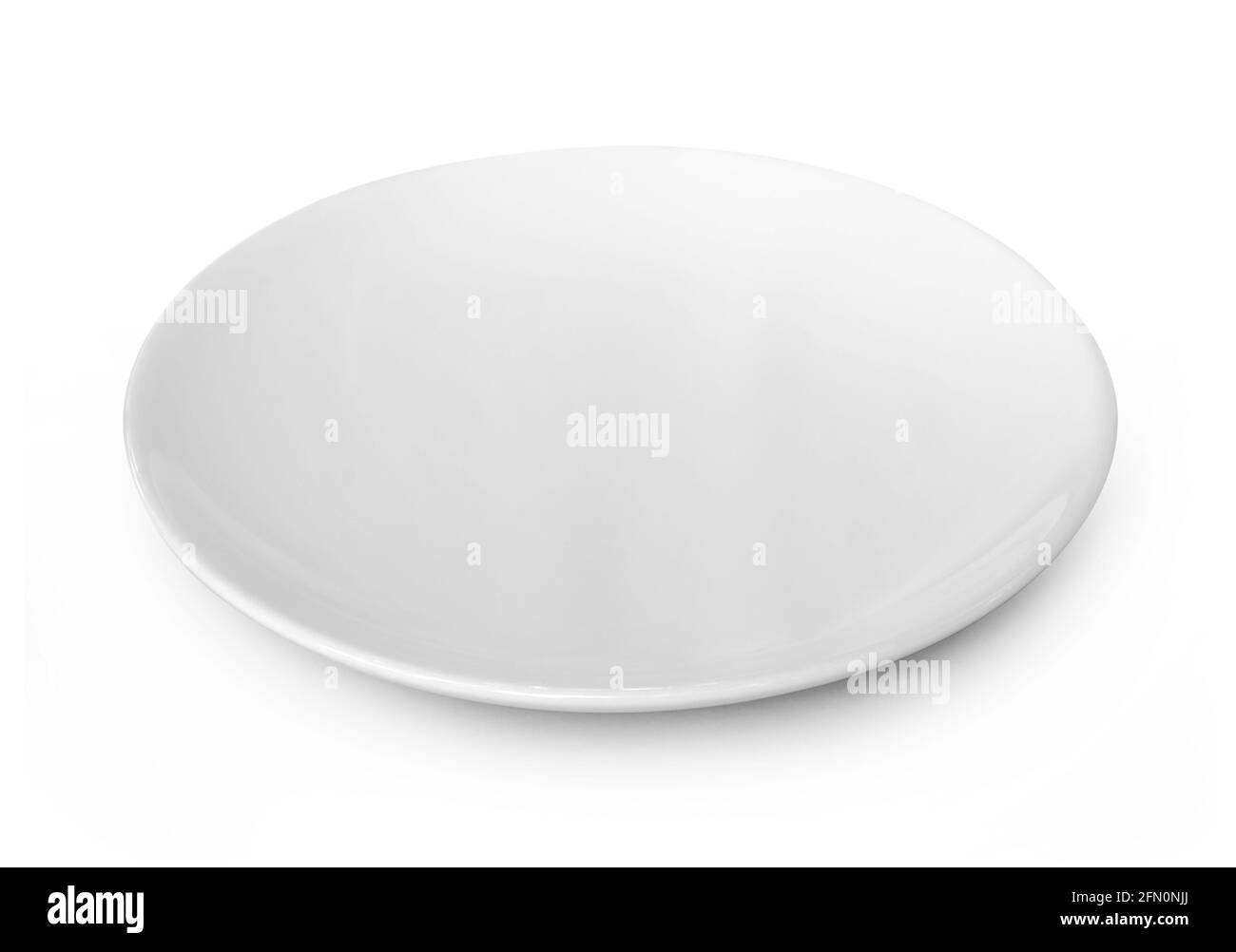 white plate isolated on white background Stock Photo - Alamy