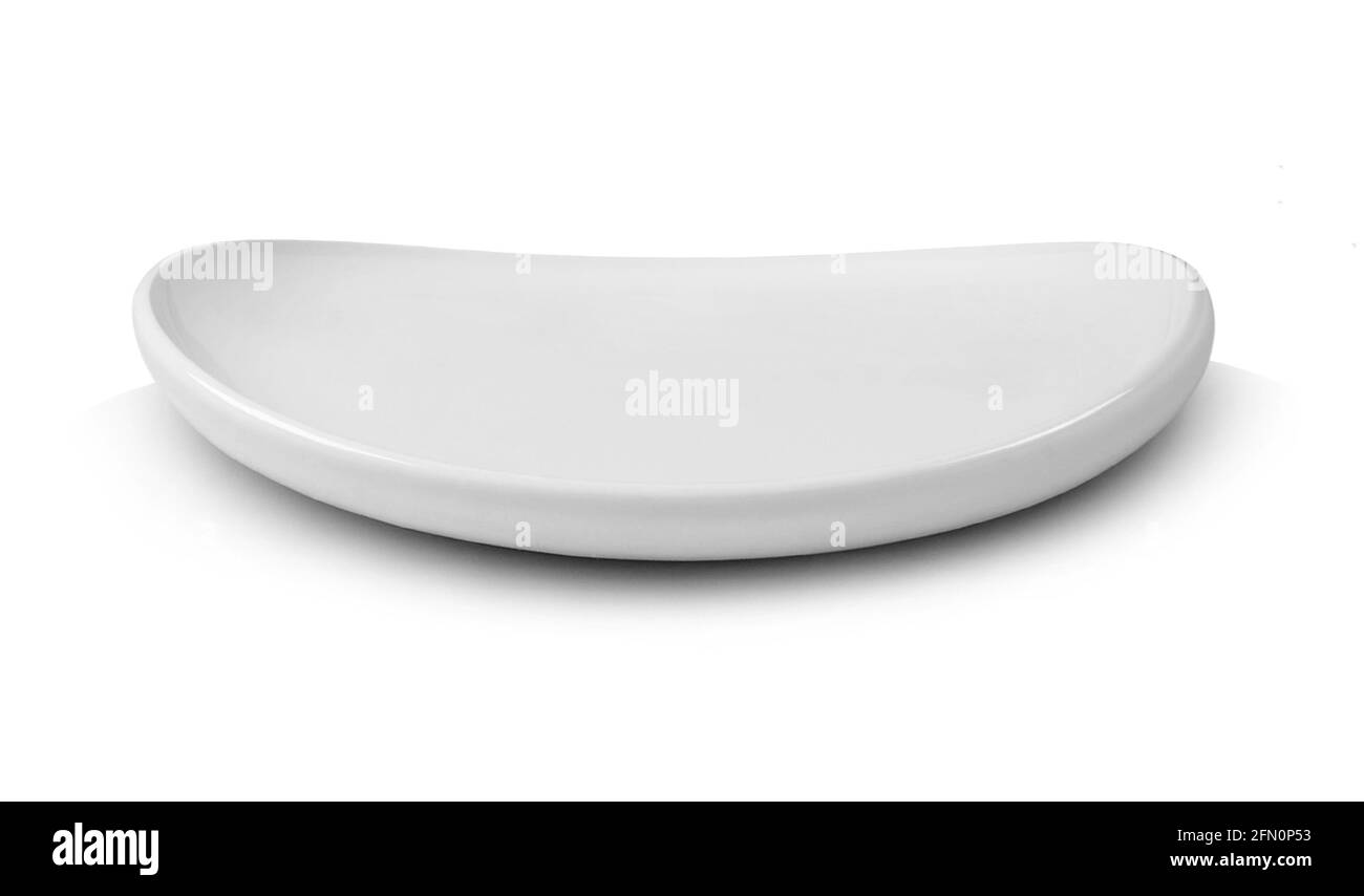 white plate isolated on white background Stock Photo - Alamy