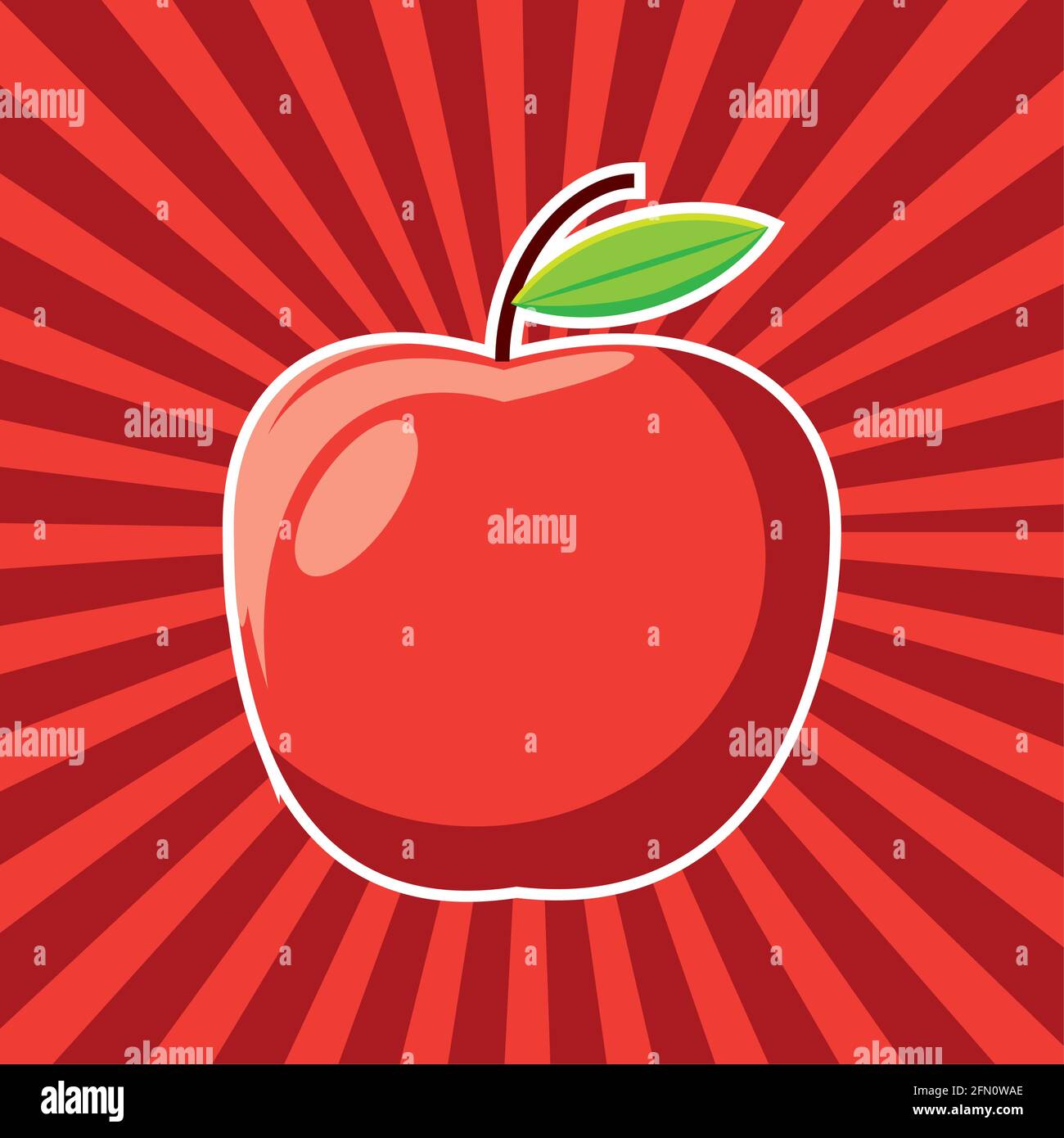 apple fruit fresh Stock Vector Image & Art - Alamy