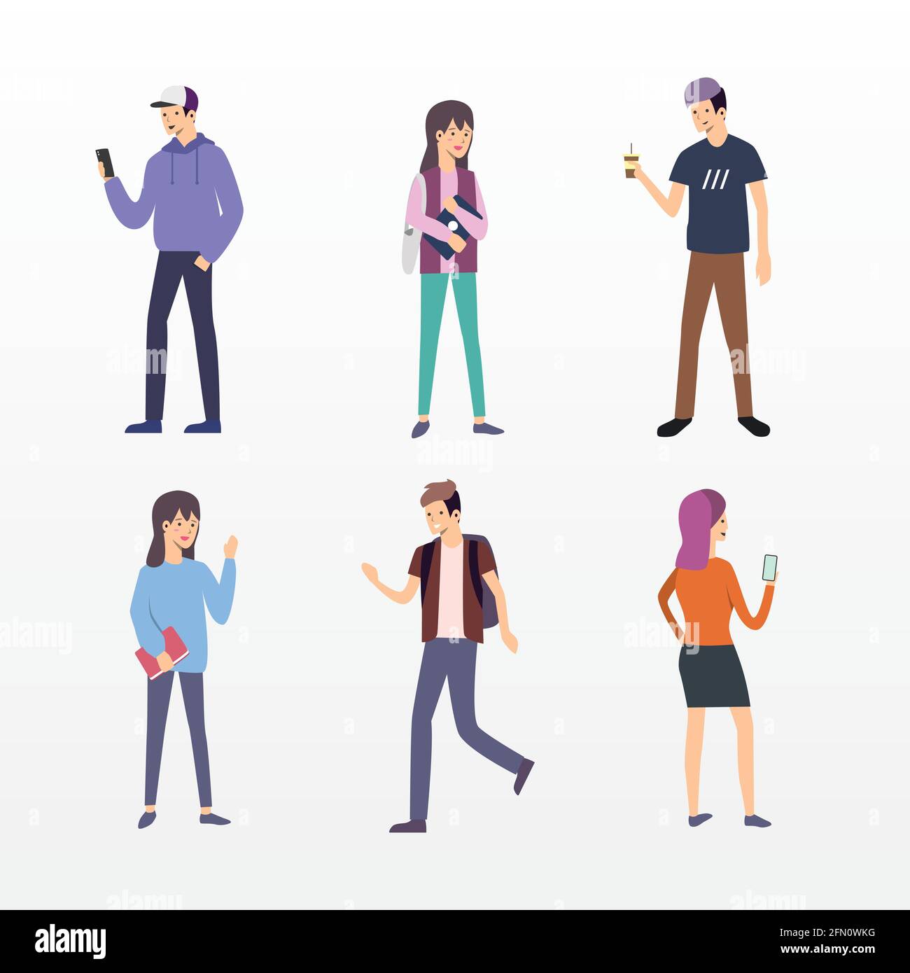 Set of Young Students People Back to School Illustration Vector Stock Vector Image & Art - Alamy Set of Young Students People Back to School Illustration Vector Stock Vector Image & Art - Alamy