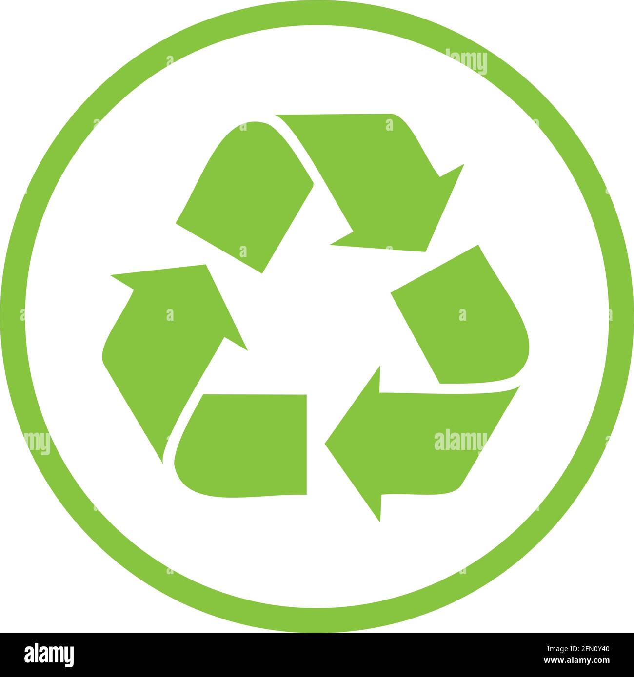 Eco Icon Three Green Arrows Isolated Stencil Stock Vector Image And Art