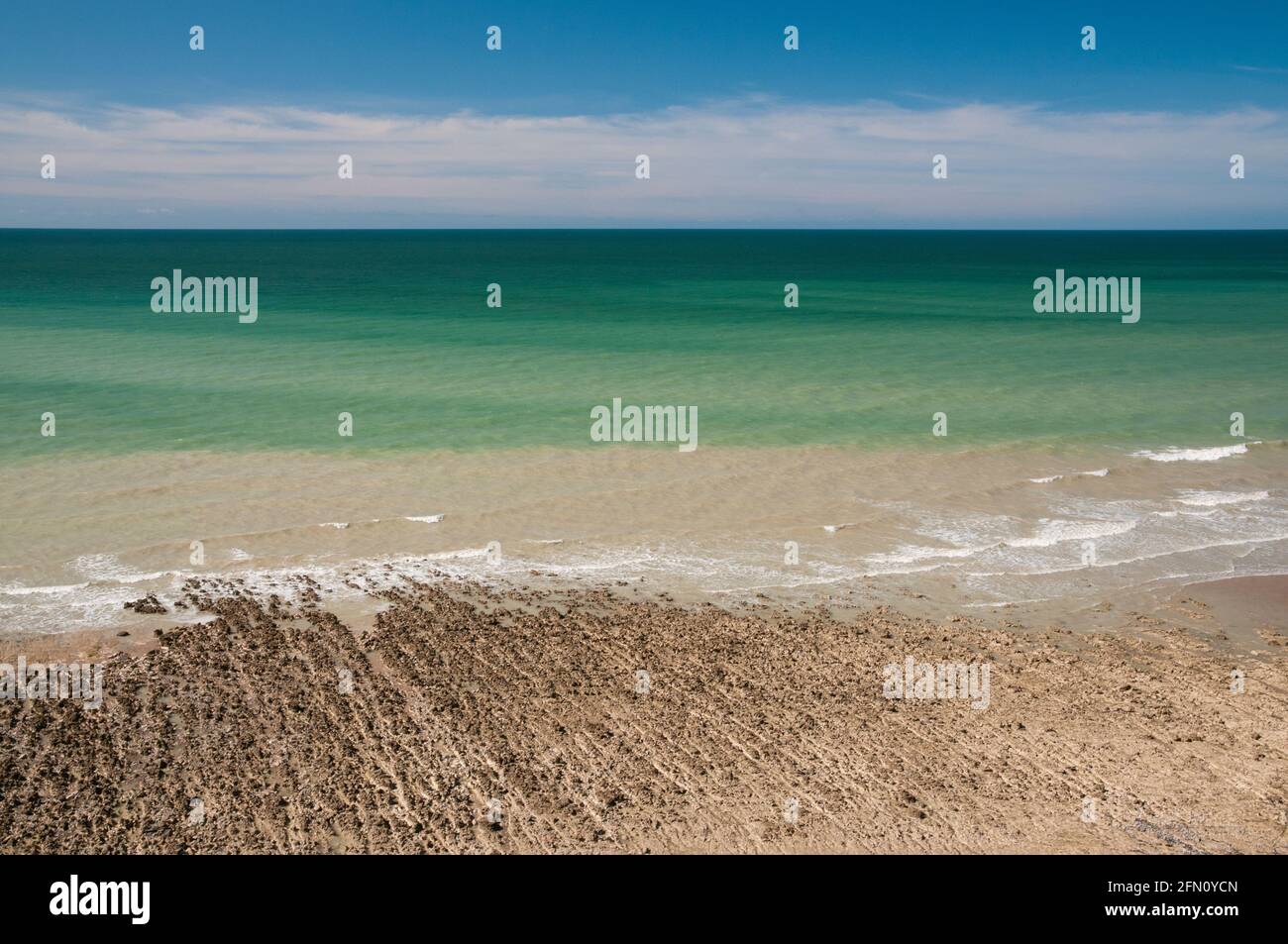 Beach near Oginal, Somme (80), Hauts-de-France region, France Stock Photo
