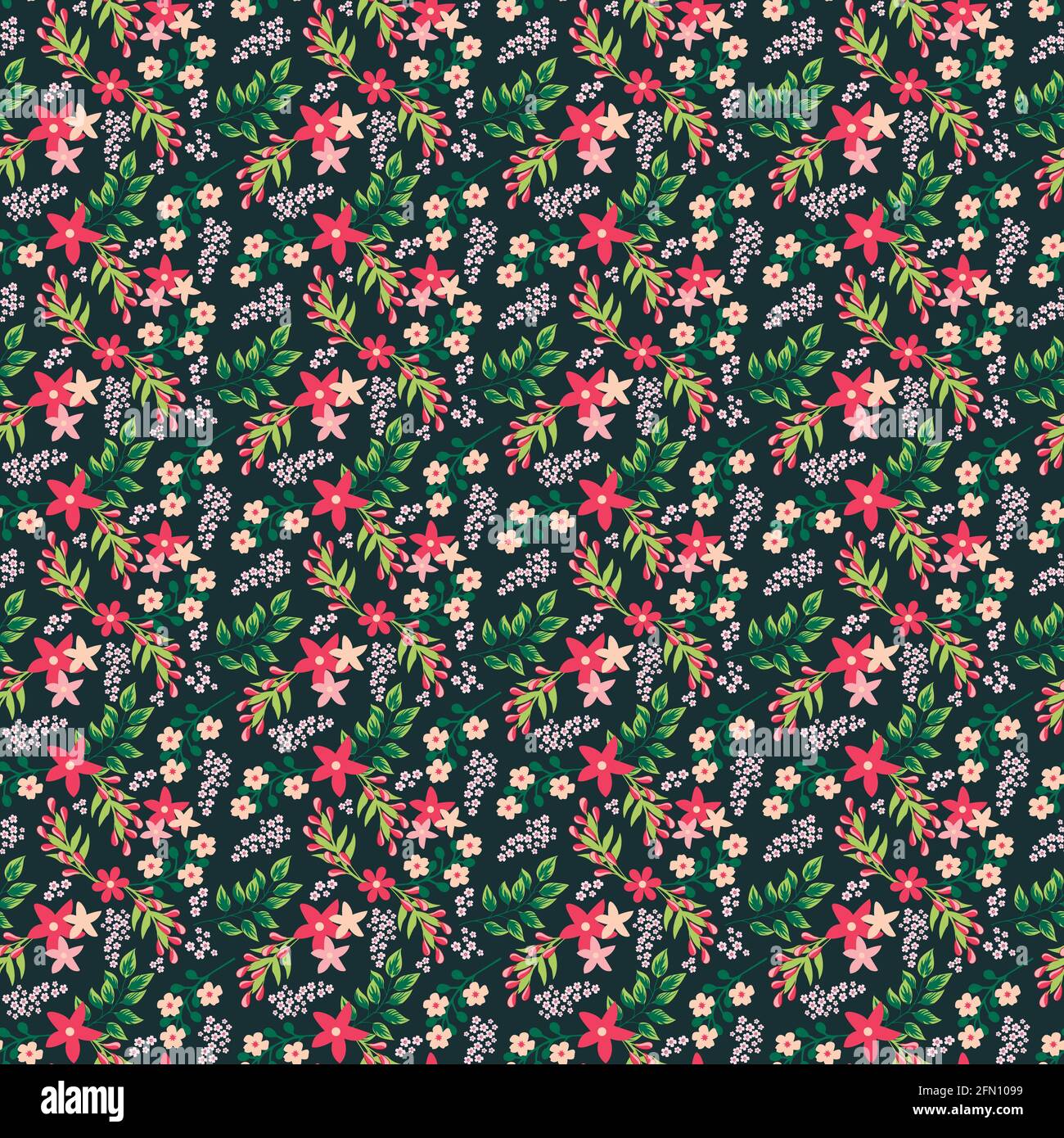Classic wallpaper vintage flower pattern background Stock Vector Image