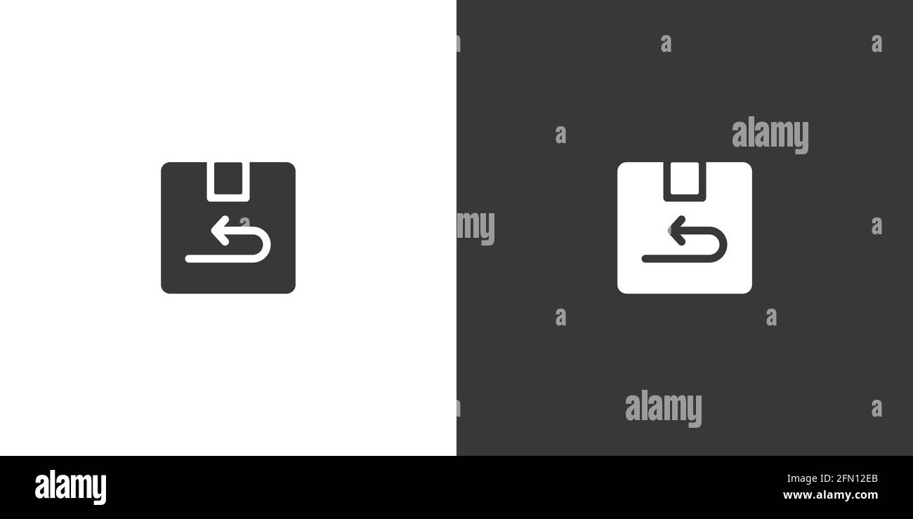 Store return box icon hi-res stock photography and images - Alamy