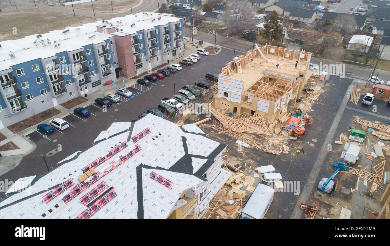 More apartment buildings being built Stock Photo Alamy