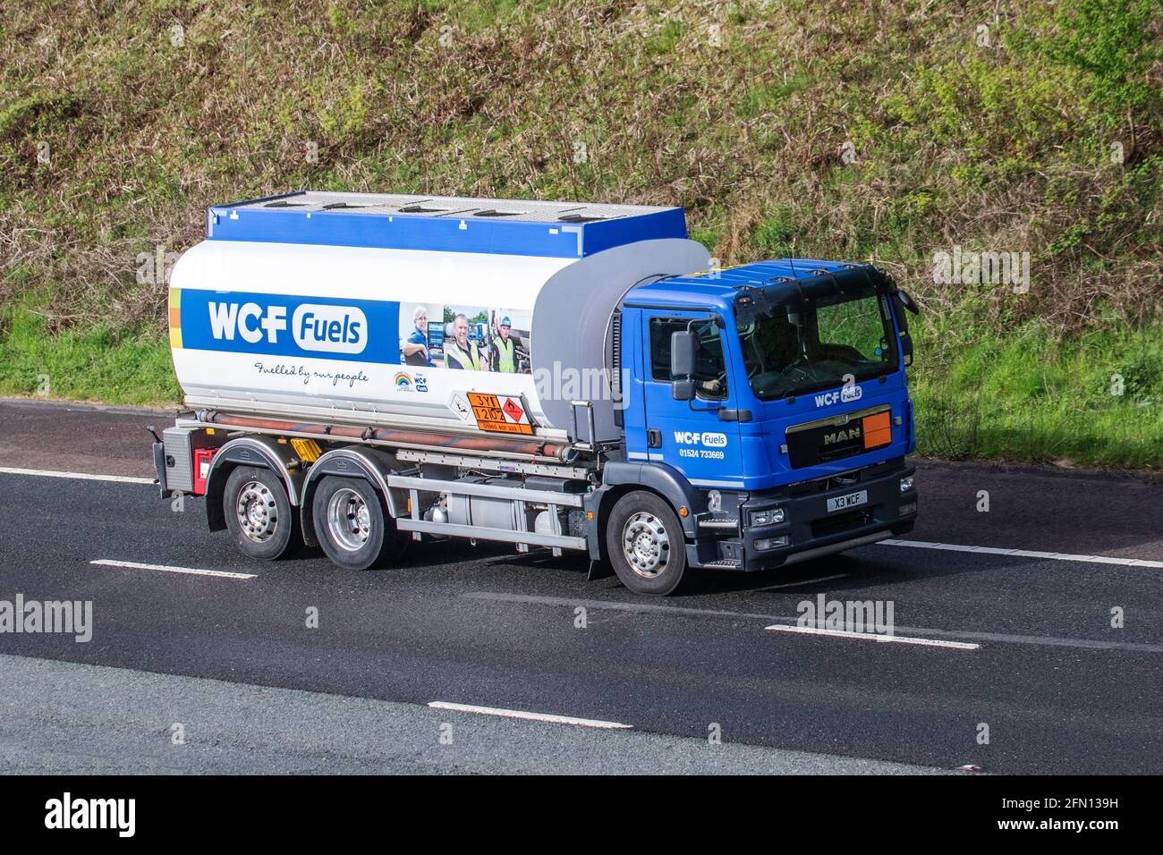 WCF Fuels North West; an independent fuel distribution business delivering domestic, agricultural and commercial fuels across Lancashire, UK Stock Photo