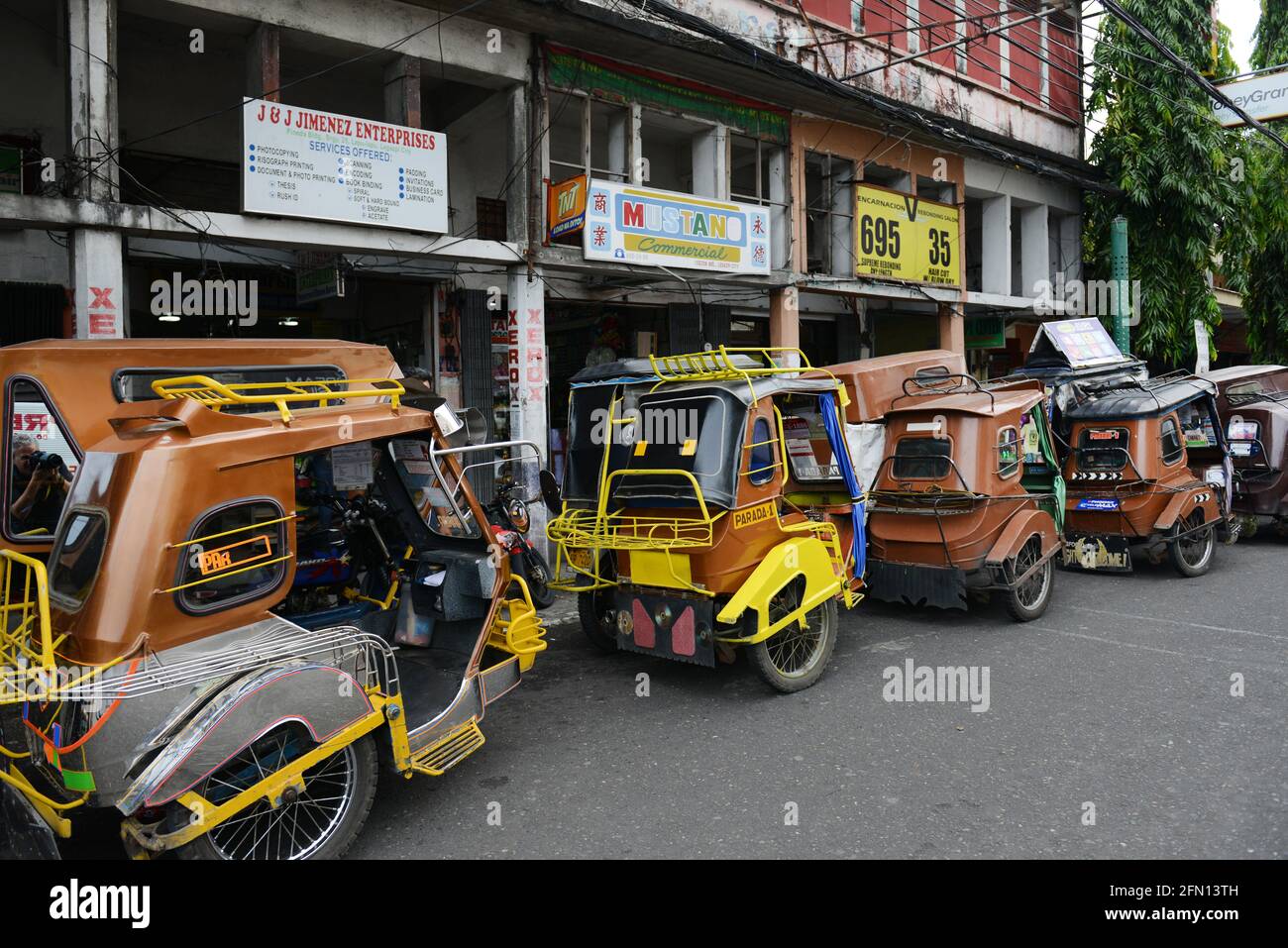 Motorized tricycle in Sorsogon city, Bicol, The Philippines Stock Photo