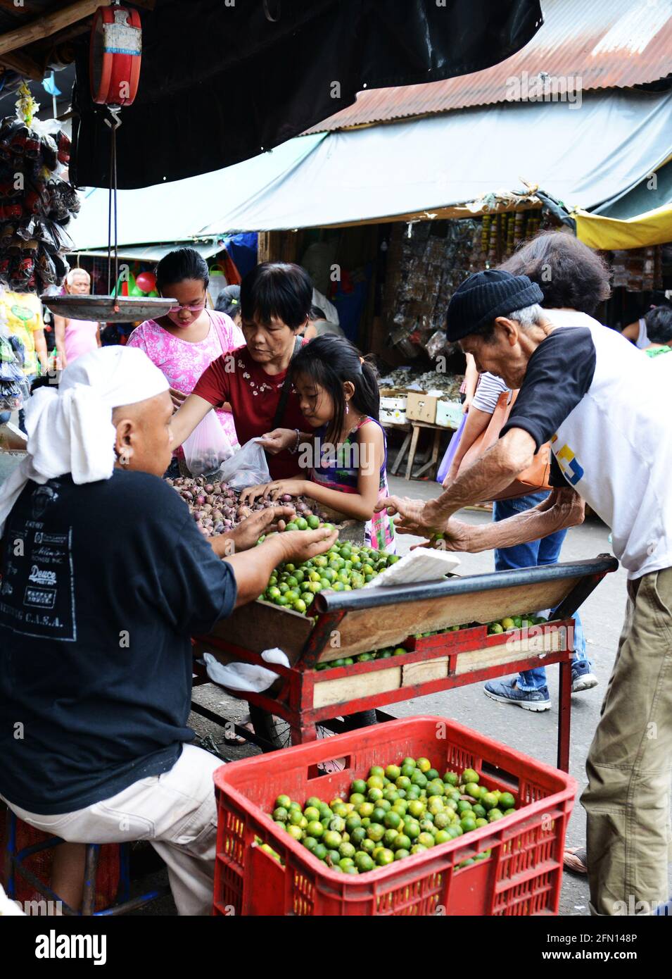The vibrant market in Sorsogon, Bicol, The Philippines. Stock Photo