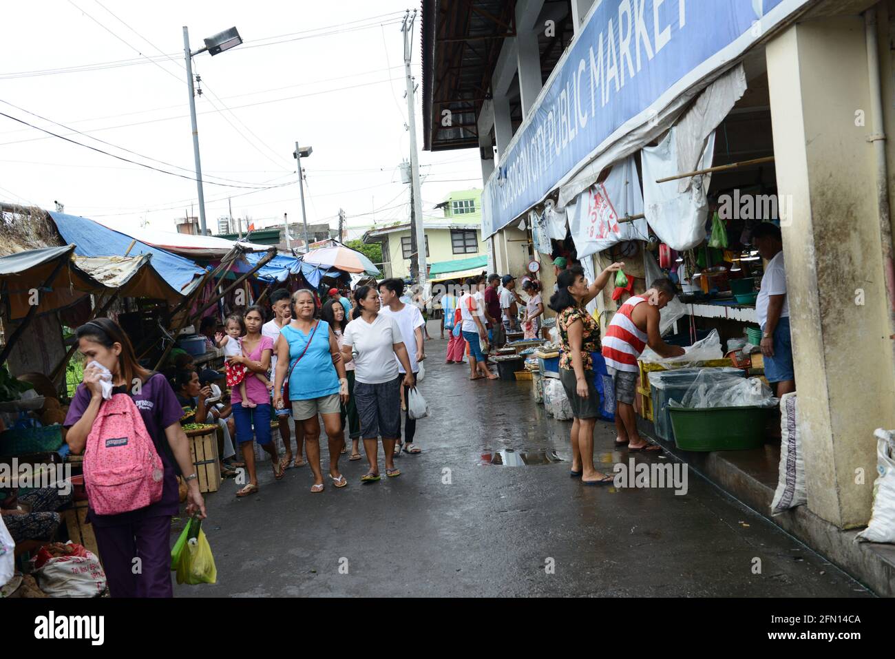 The vibrant market in Sorsogon, Bicol, The Philippines. Stock Photo