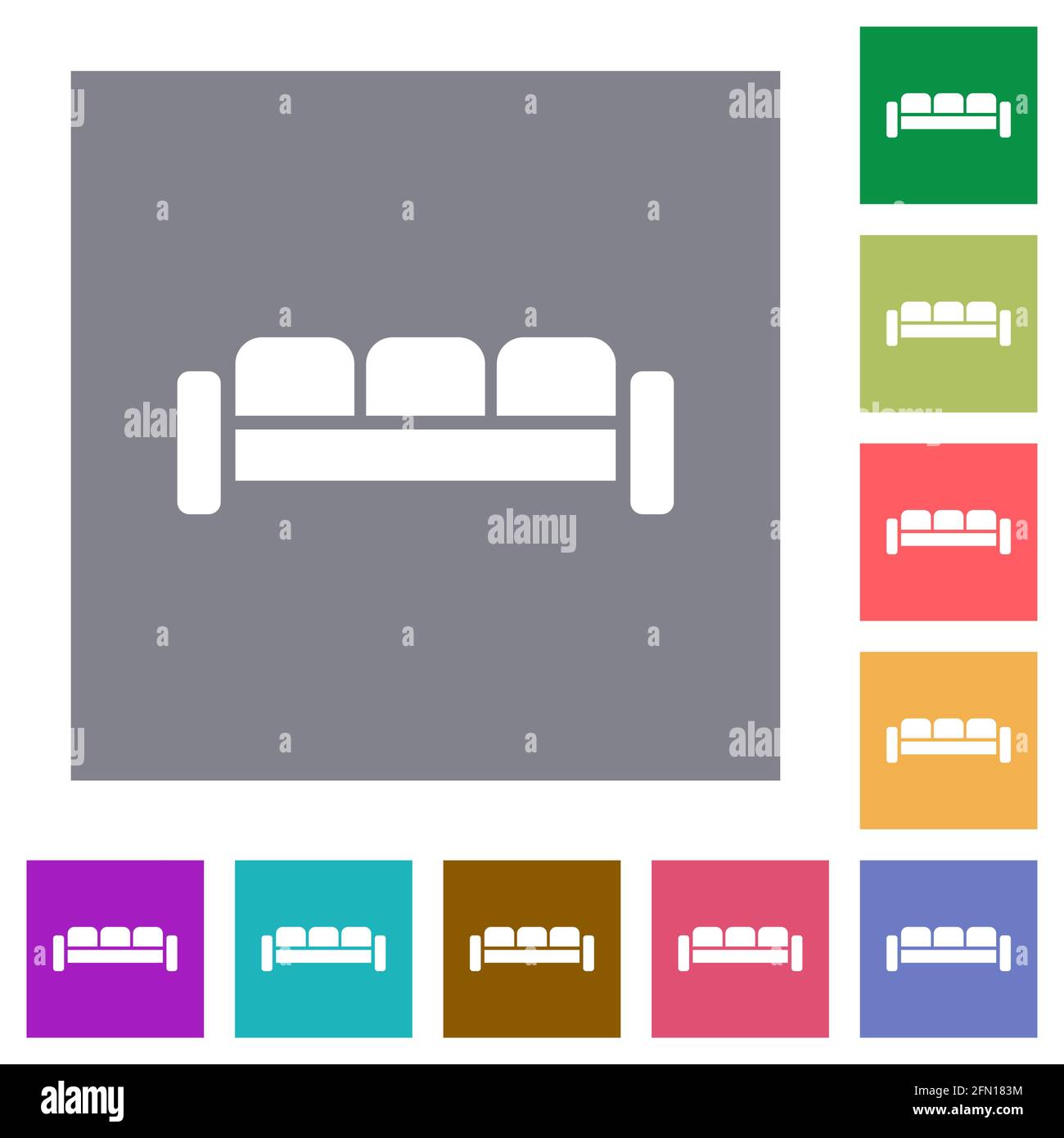 Sofa icons set simple hi-res stock photography and images - Alamy