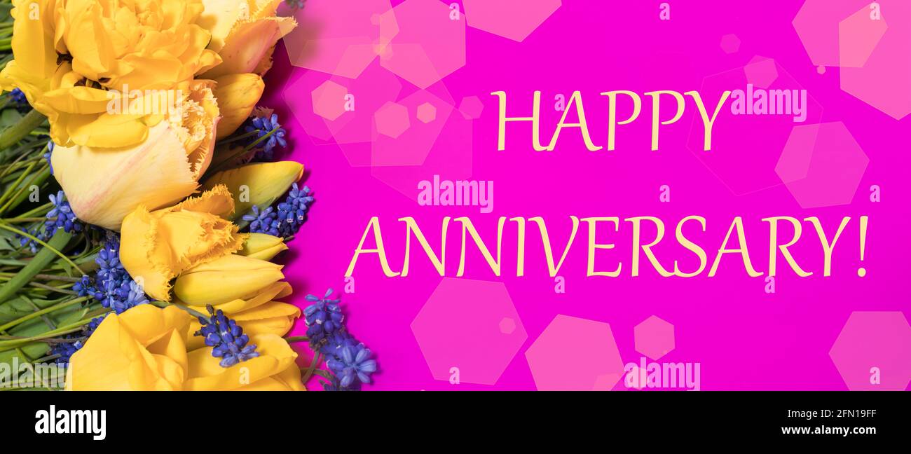 Happy anniversary banner hi-res stock photography and images - Alamy