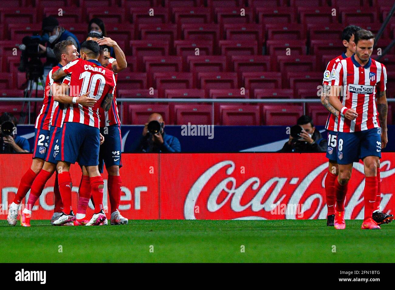 MADRID, SPAIN - MAY 12: Angel Correa of Atletico Madrid celebrates after  scoring their teams first goal during the La Liga Santander match between  Atl Stock Photo - Alamy