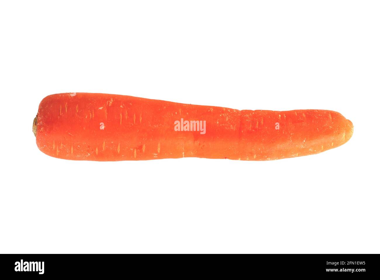 One Carrot isolate on a white background. Stock Photo
