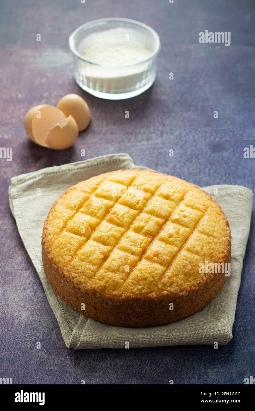 Sponge cake, famous english cak Stock Photo Alamy