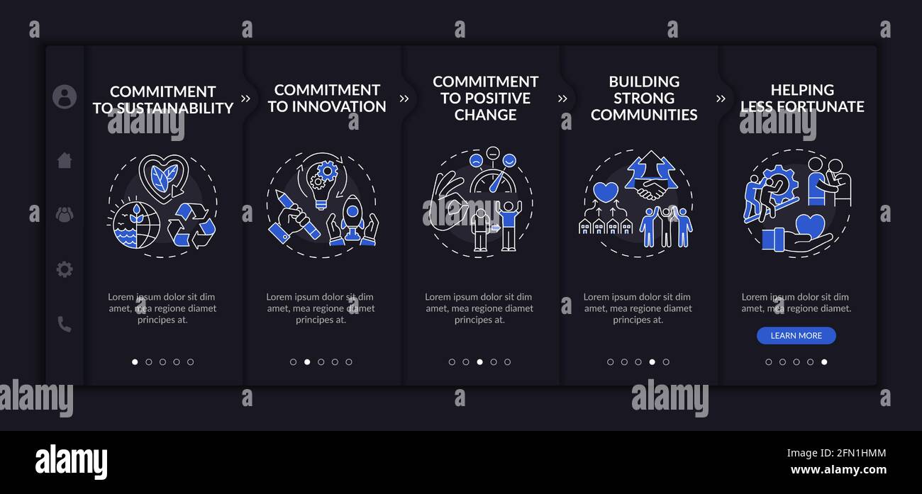 Company principles onboarding vector template Stock Vector Image & Art ...