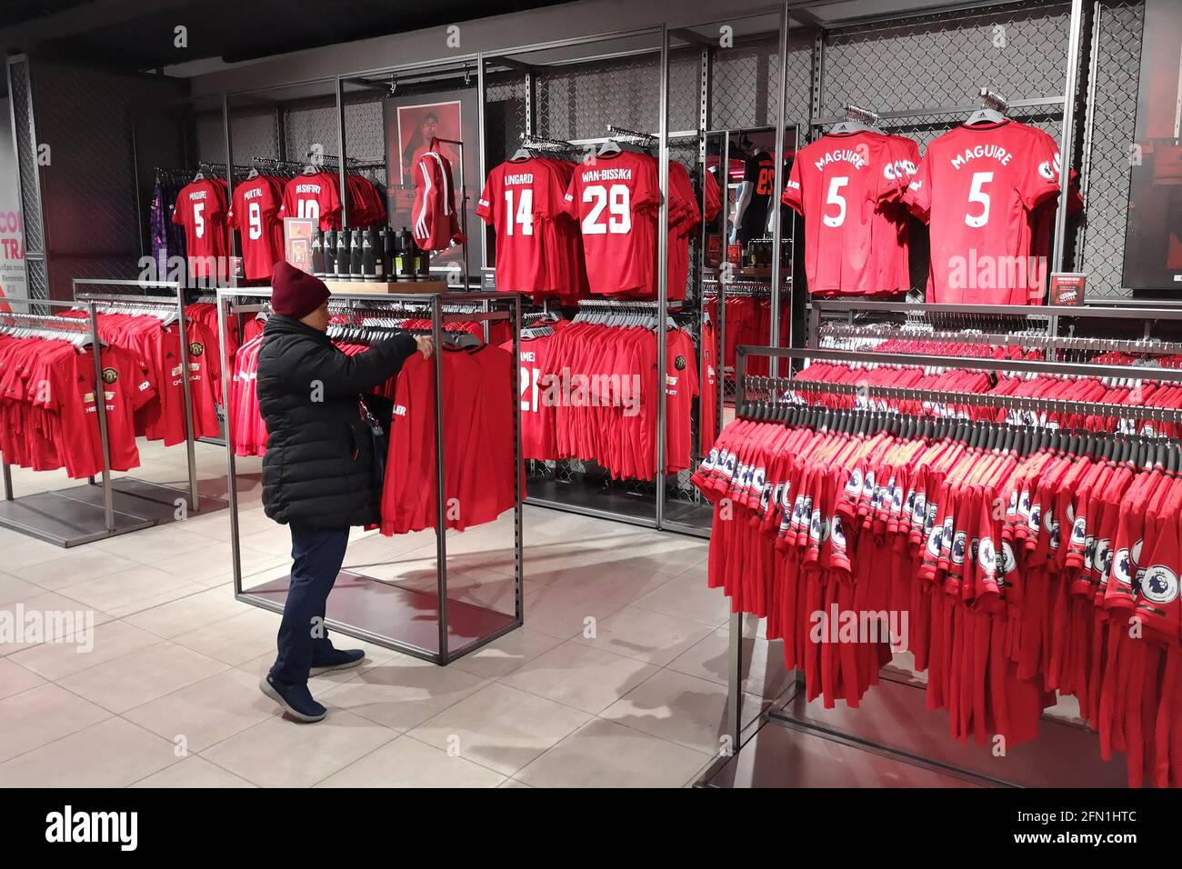 Megastore. Old Trafford. Manchester United Stock Photo - Alamy