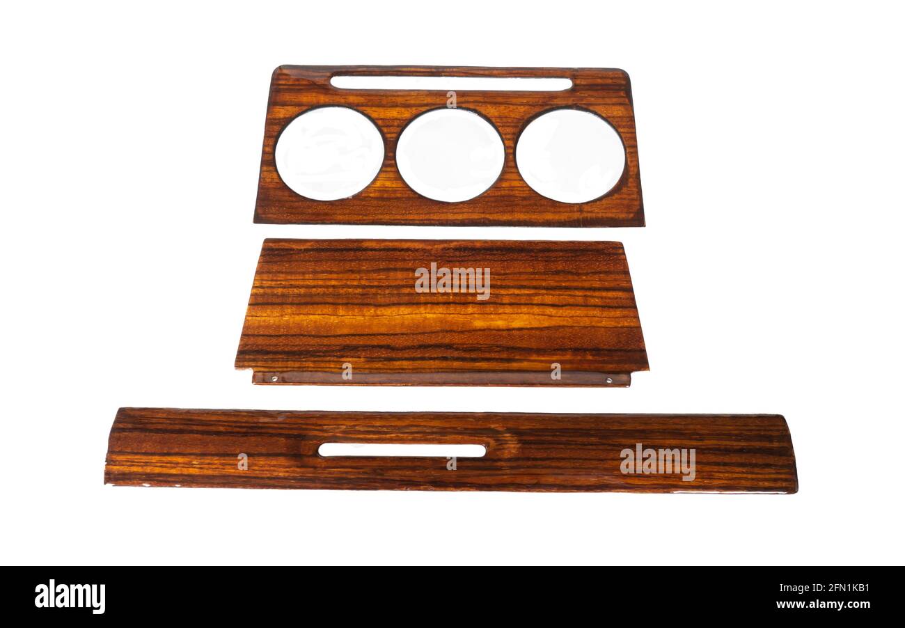 Wood veneer dashboard Cut Out Stock Images & Pictures Alamy