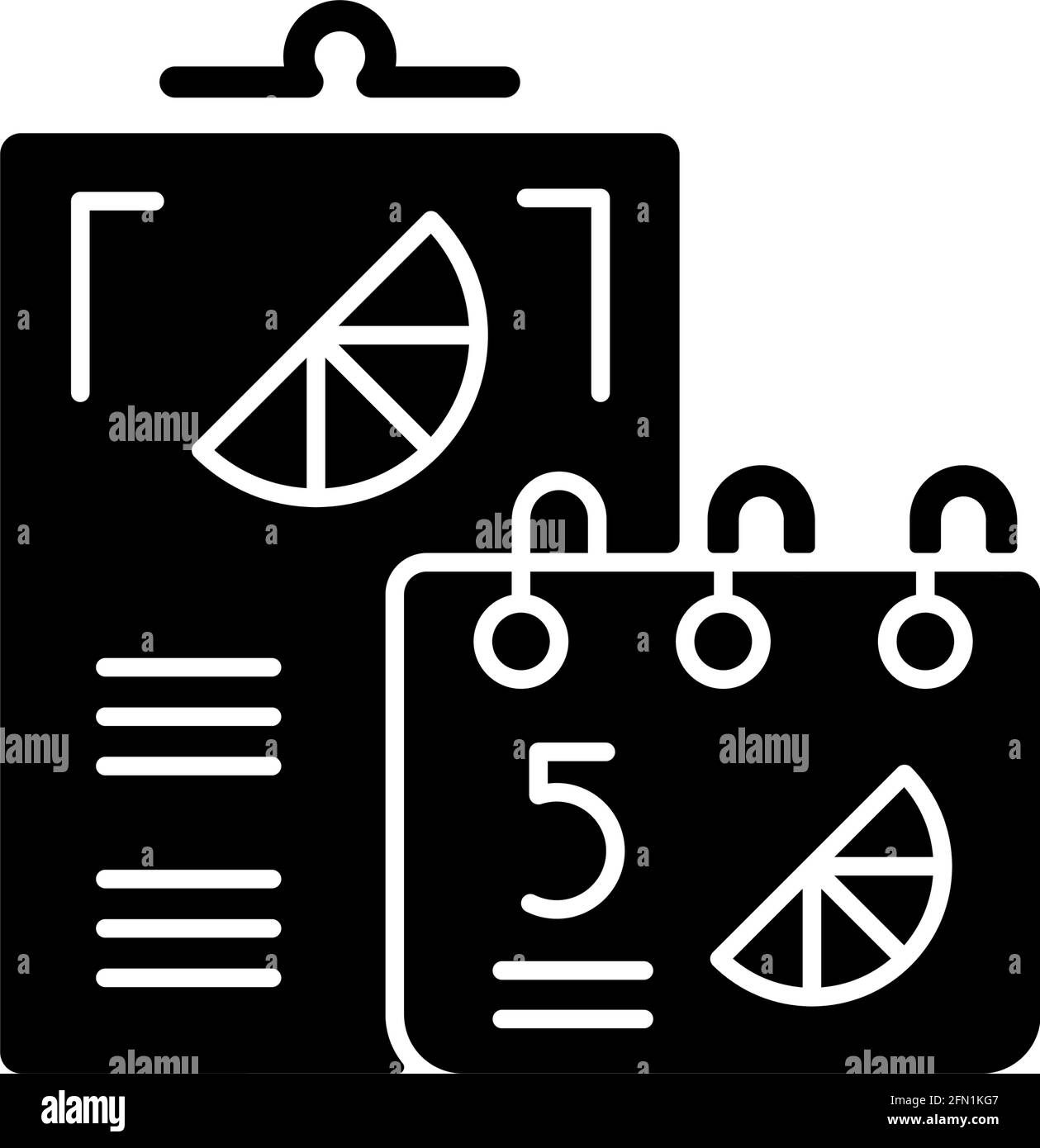 branded-calendars-black-glyph-icon-stock-vector-image-art-alamy