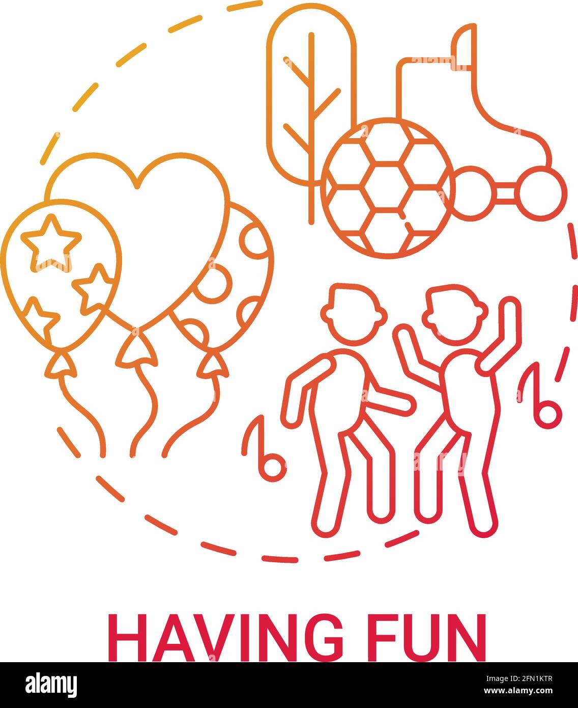 Having fun concept icon Stock Vector Image & Art - Alamy