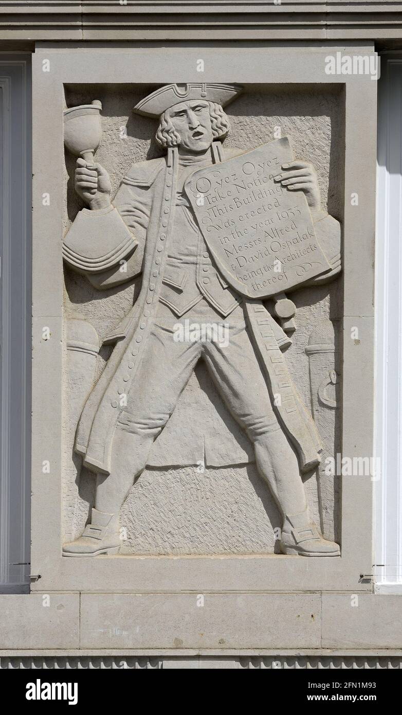 London, England, UK. Buchanan House (1934) 3 St James's Square, SW1. Facade detail by Newbury