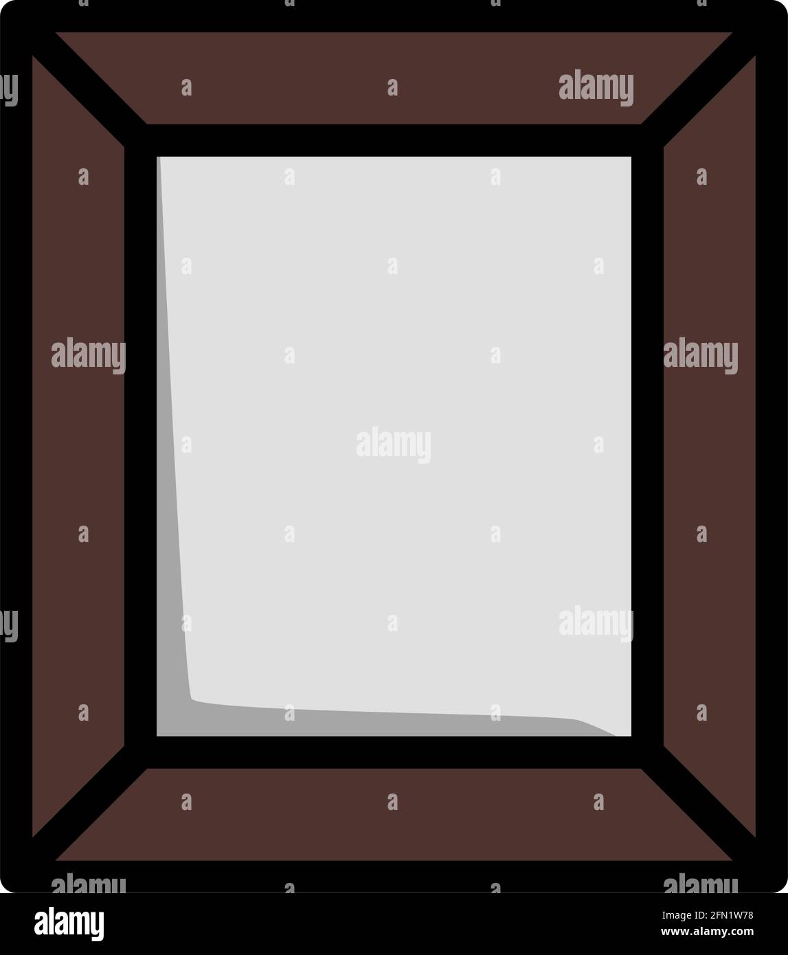 Picture Frame Icon. Editable Bold Outline With Color Fill Design ...