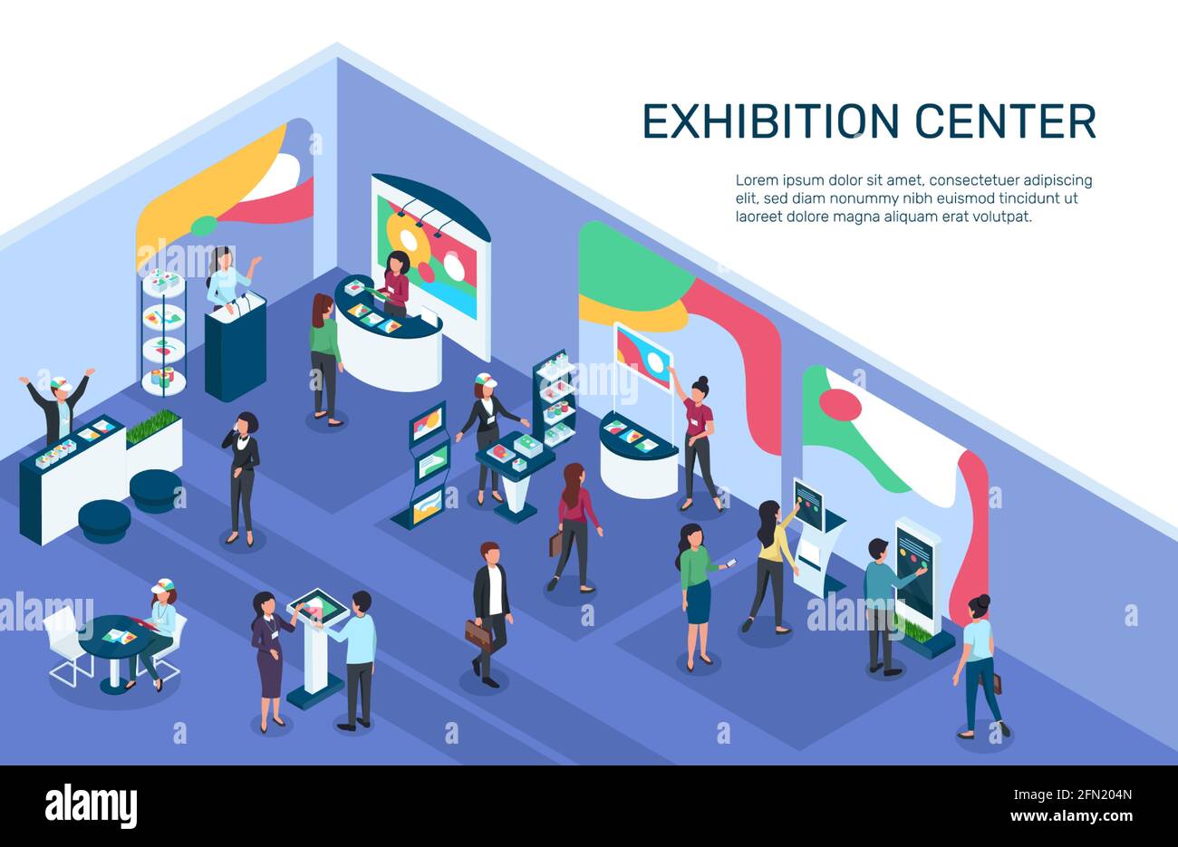 Display booths Stock Vector Images Alamy