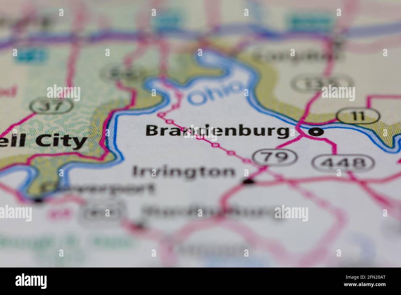 Brandenburg kentucky map hires stock photography and images Alamy