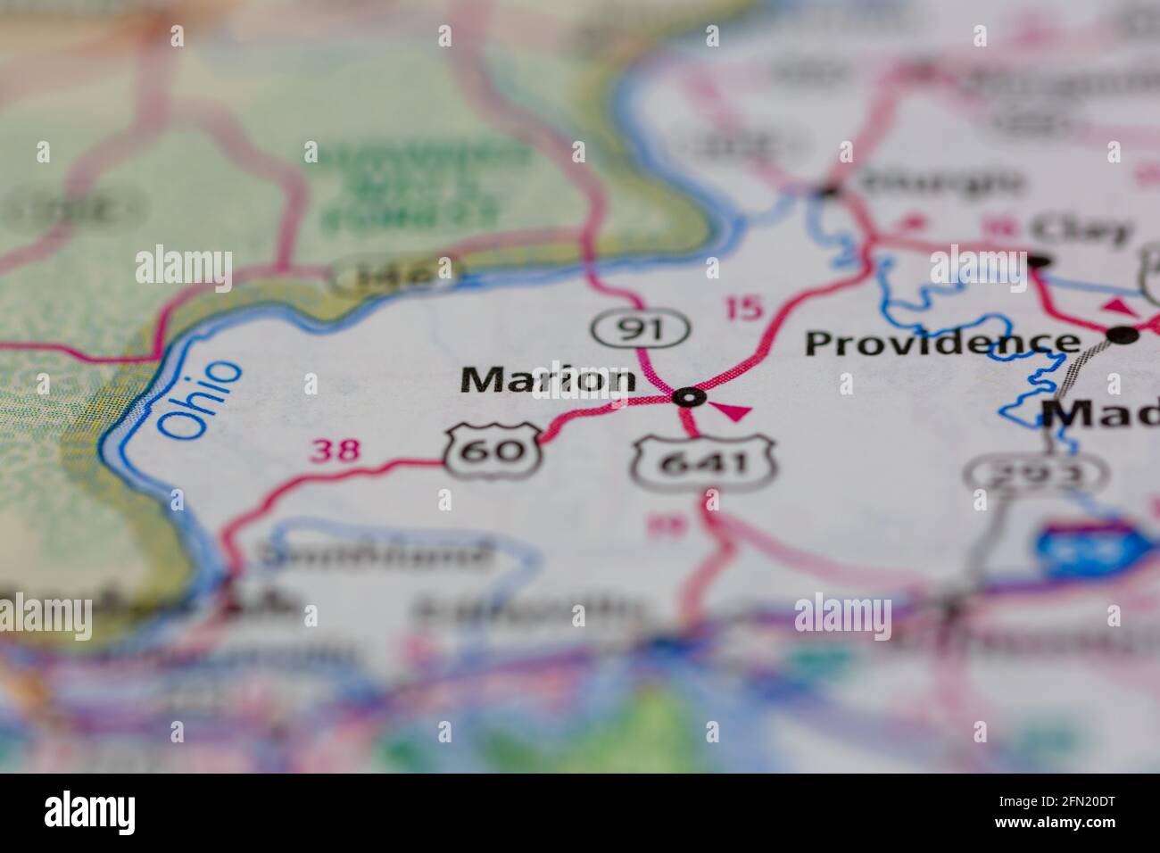 Marion kentucky map hi-res stock photography and images - Alamy