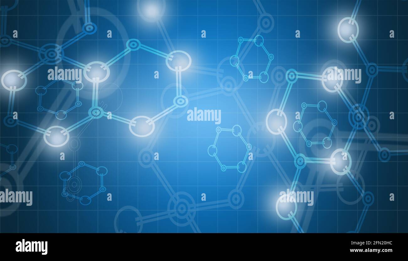 Digital connection concept. Technology connectivity data abstract background. Medical background. Illustration. Stock Photo