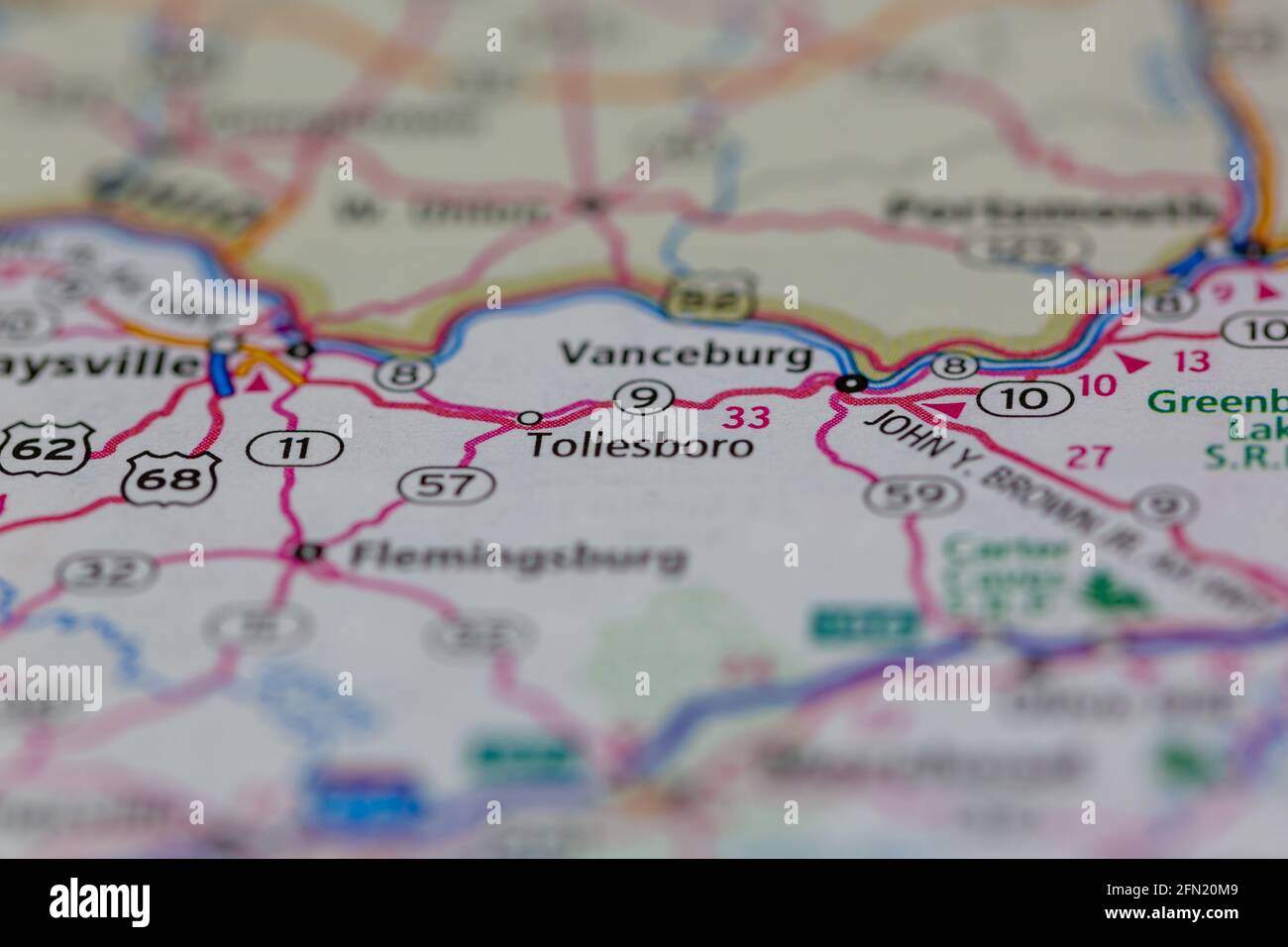 Map of tollesboro hires stock photography and images Alamy