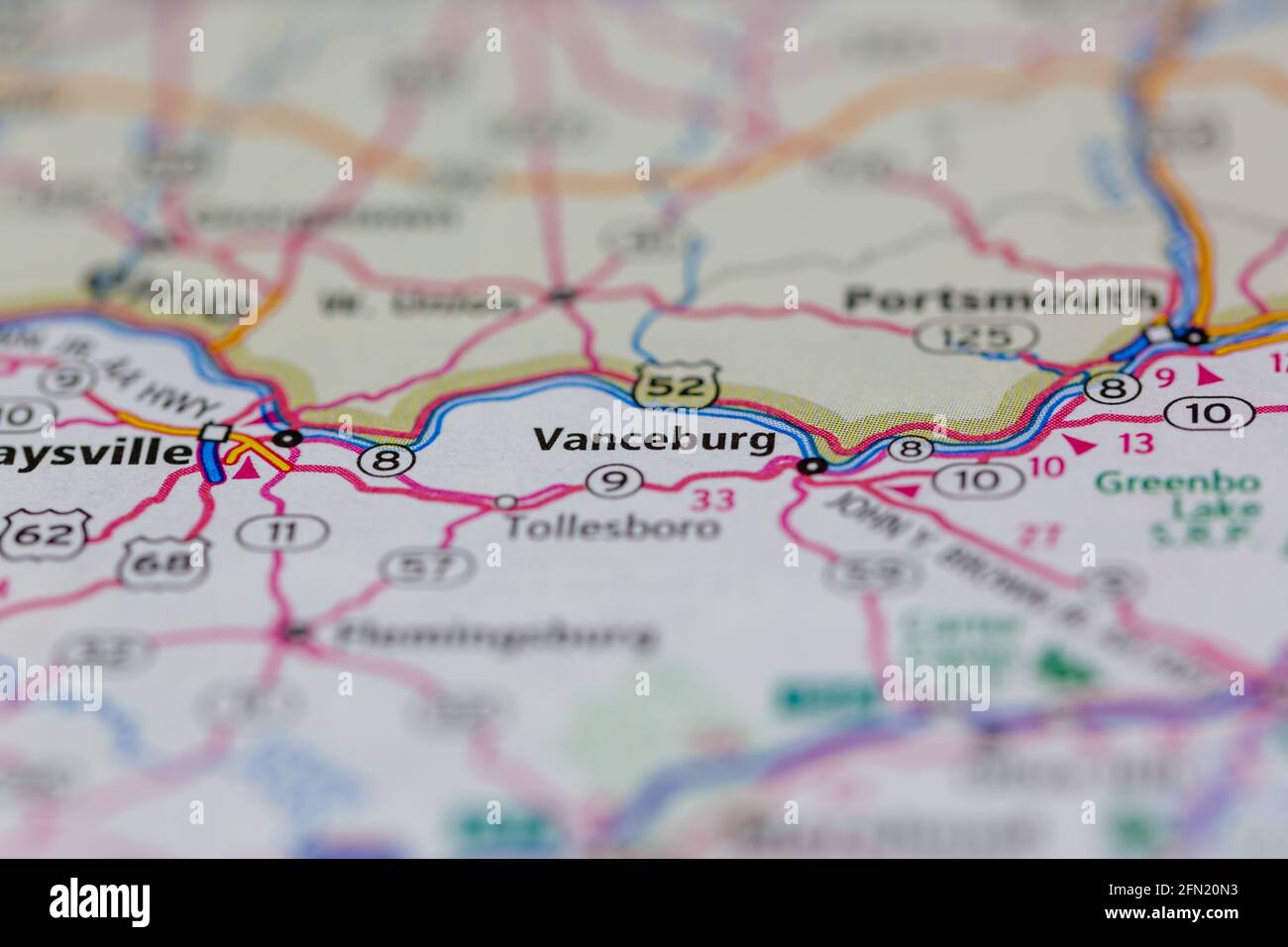 Map of vanceburg hires stock photography and images Alamy