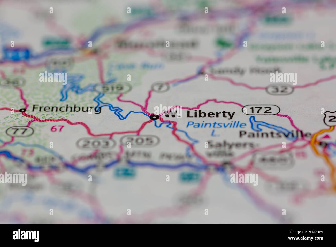 Map of liberty kentucky hires stock photography and images Alamy